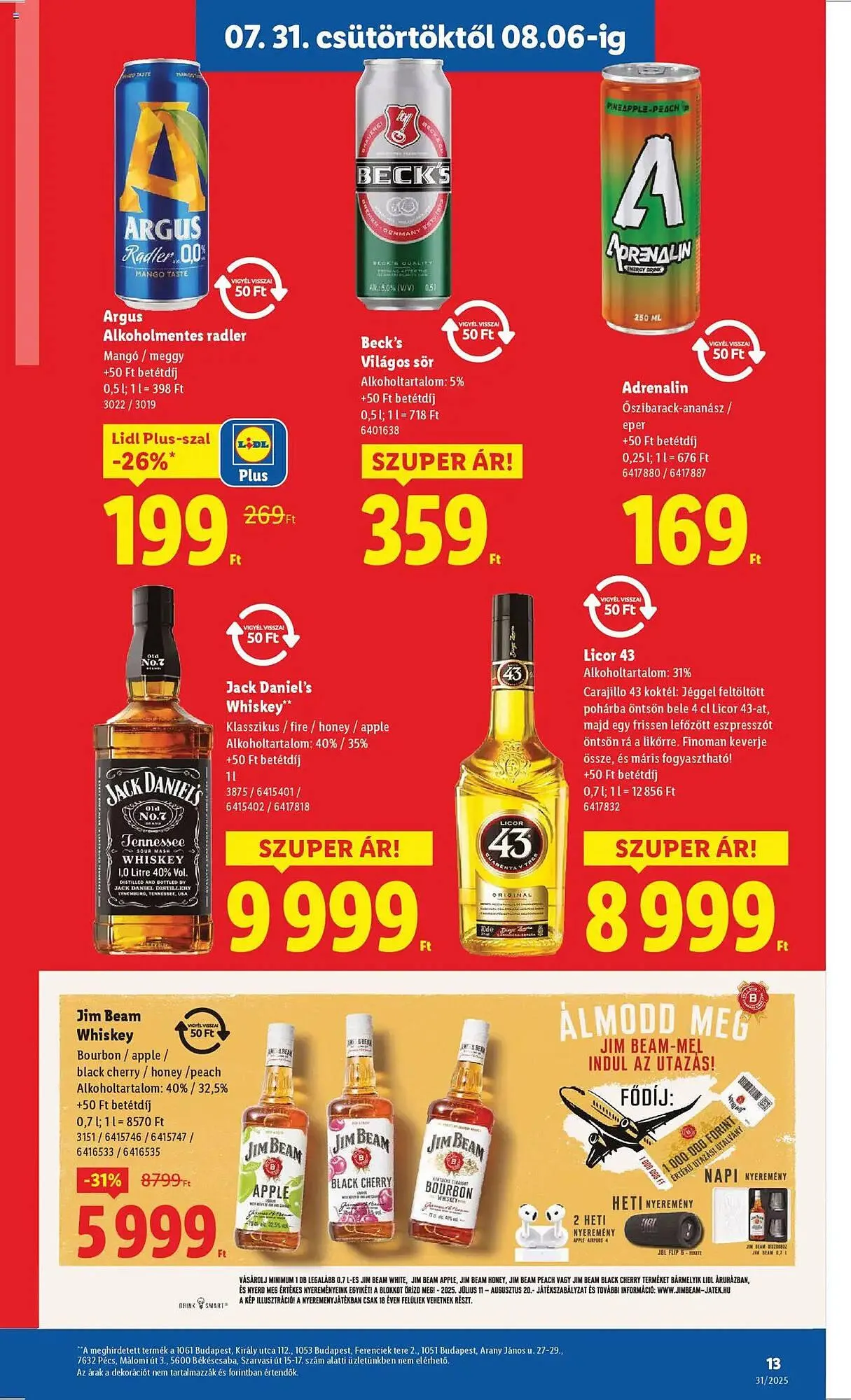 Katalógus Lidl akciós újság július 31.-tól augusztus 6.-ig 2025. - Oldal 13