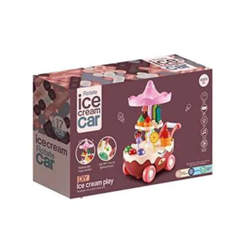 Gurulós jégkrém bár játék szett fénnyel és hanggal