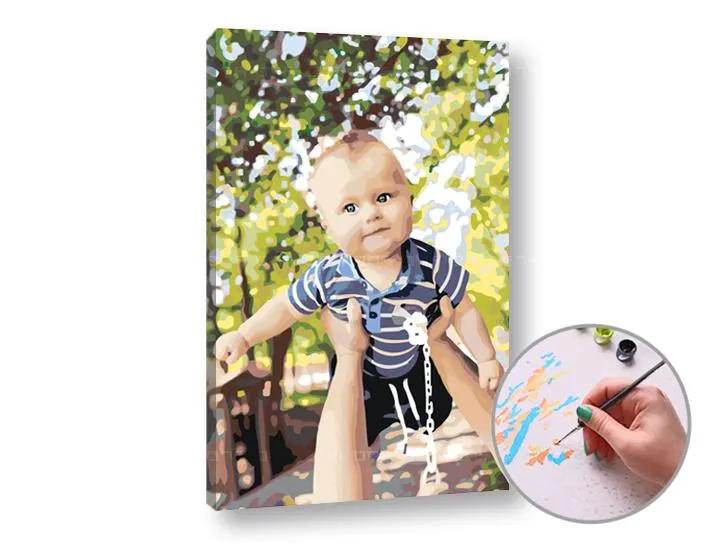 Festés számok szerint Vászonkép fotóból - TÉGLALAP