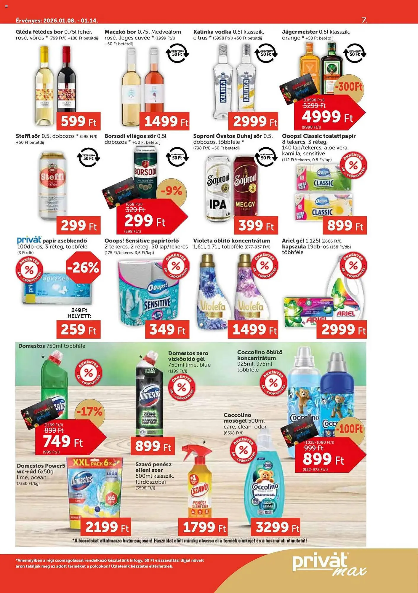 Katalógus PRIVÁT akciós újság január 8.-tól január 14.-ig 2026. - Oldal 7