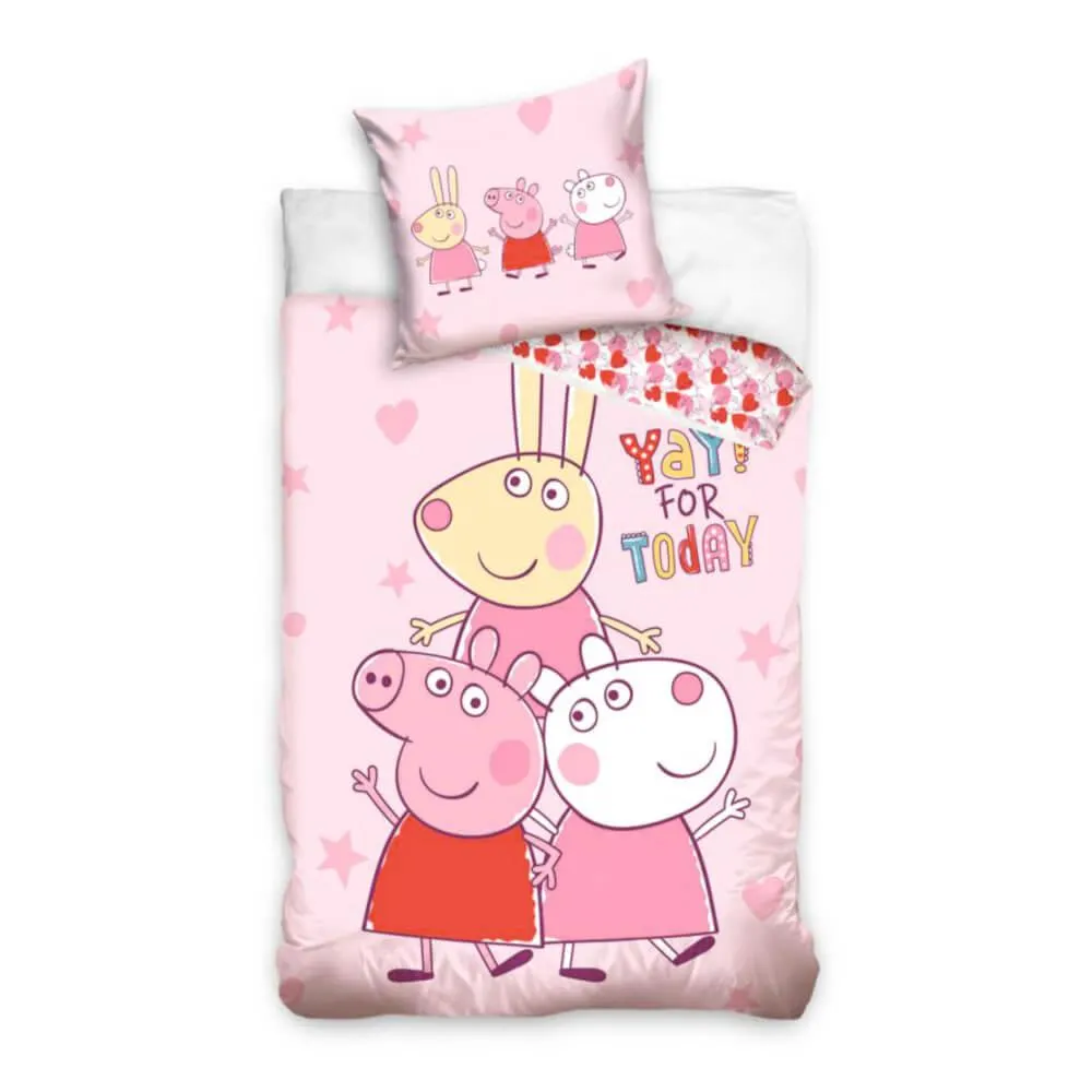 Gyerek ágyneműhuzat - Peppa Malac és barátai Zsuzsi és Rebeka