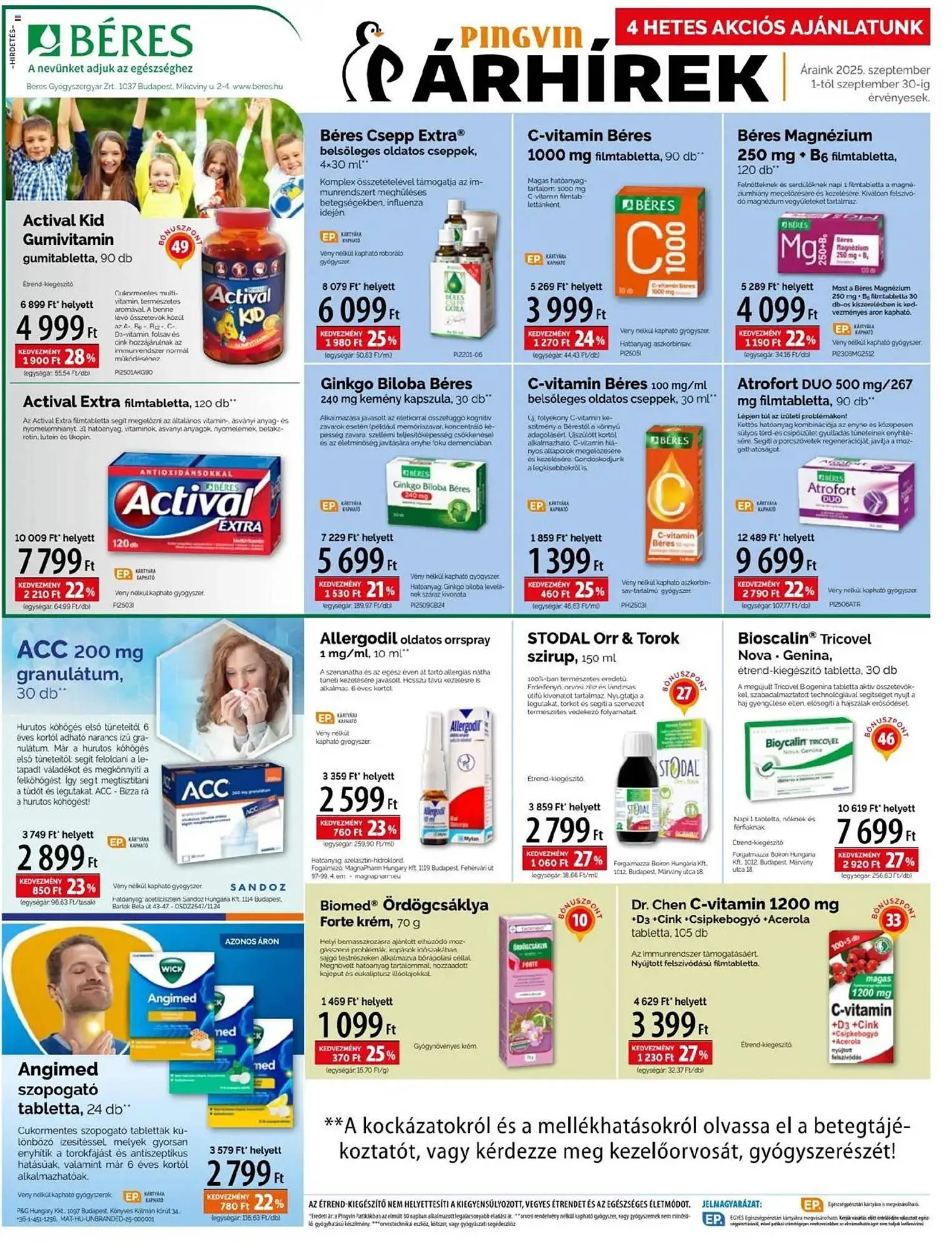 Katalógus Pingvin Patika akciós újság szeptember 1.-tól szeptember 30.-ig 2025. - Oldal 4