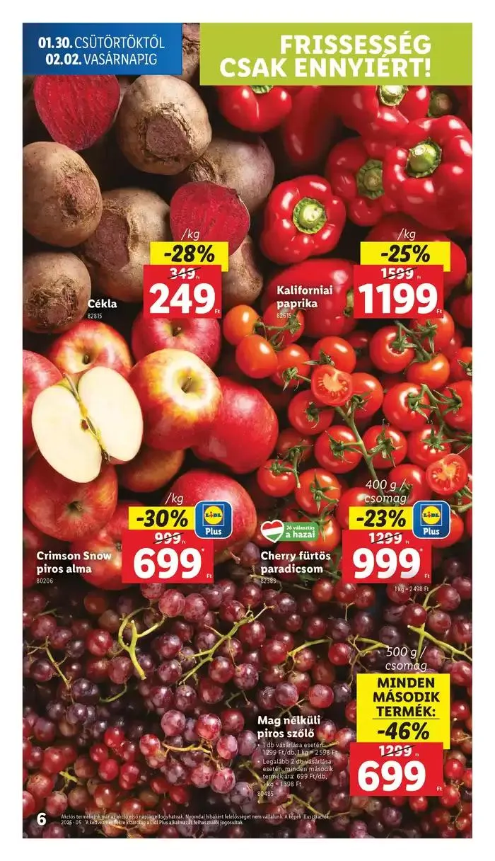 Katalógus Akciós újság – 05. hét január 30.-tól február 5.-ig 2025. - Oldal 6