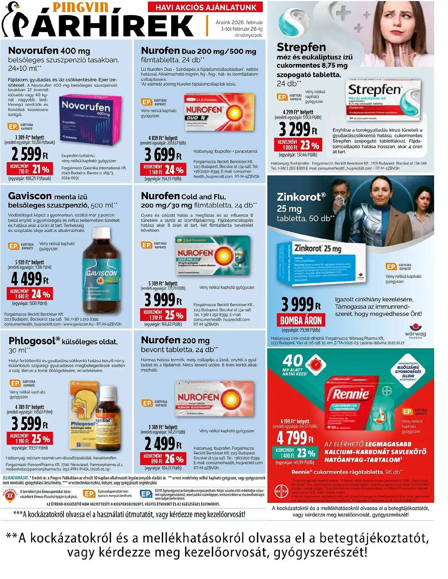 Katalógus Pingvin Patika akciós újság február 1.-tól február 28.-ig 2026. - Oldal 14