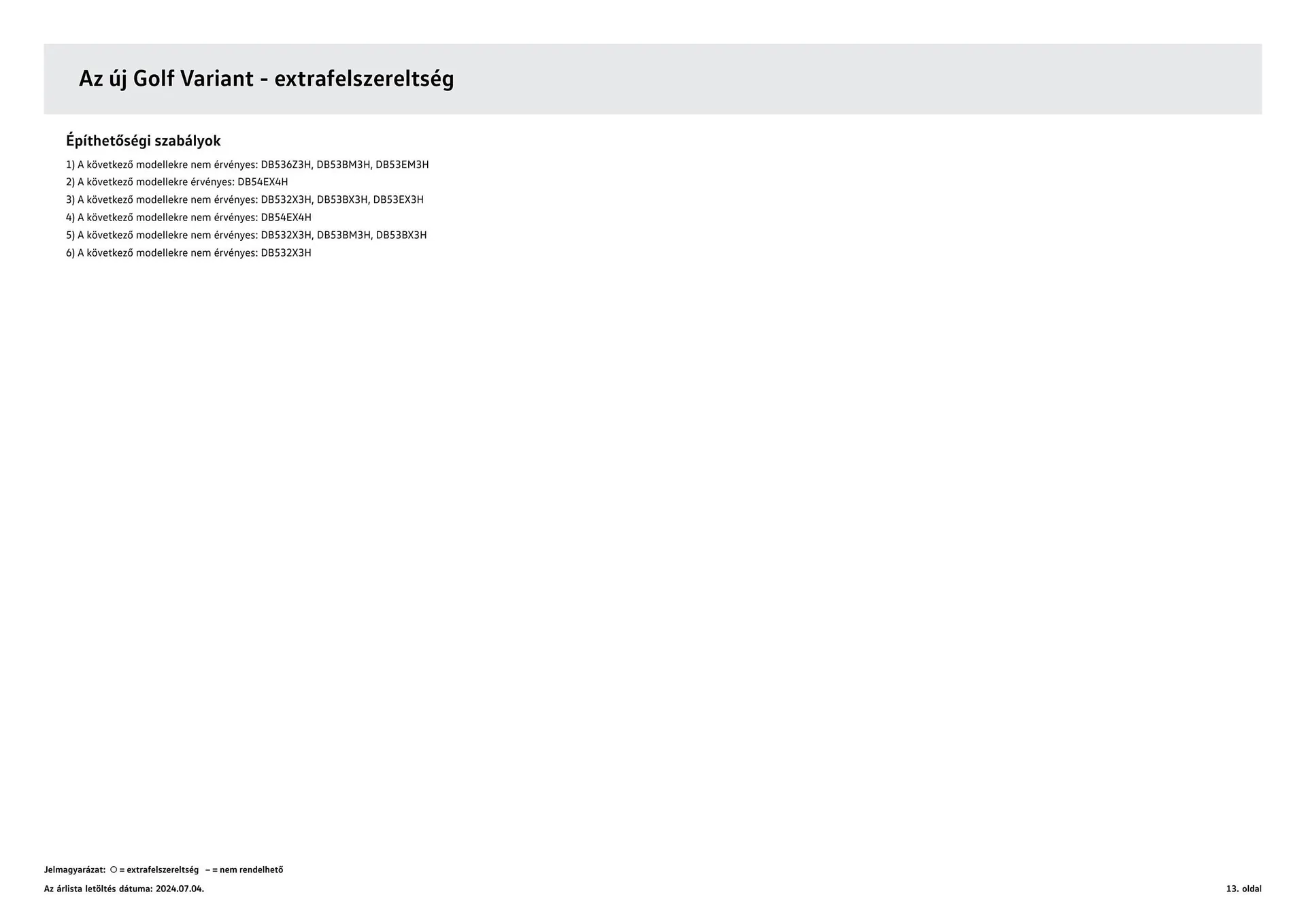 Katalógus Volkswagen Golf Variant akciós újság július 4.-tól július 3.-ig 2025. - Oldal 13