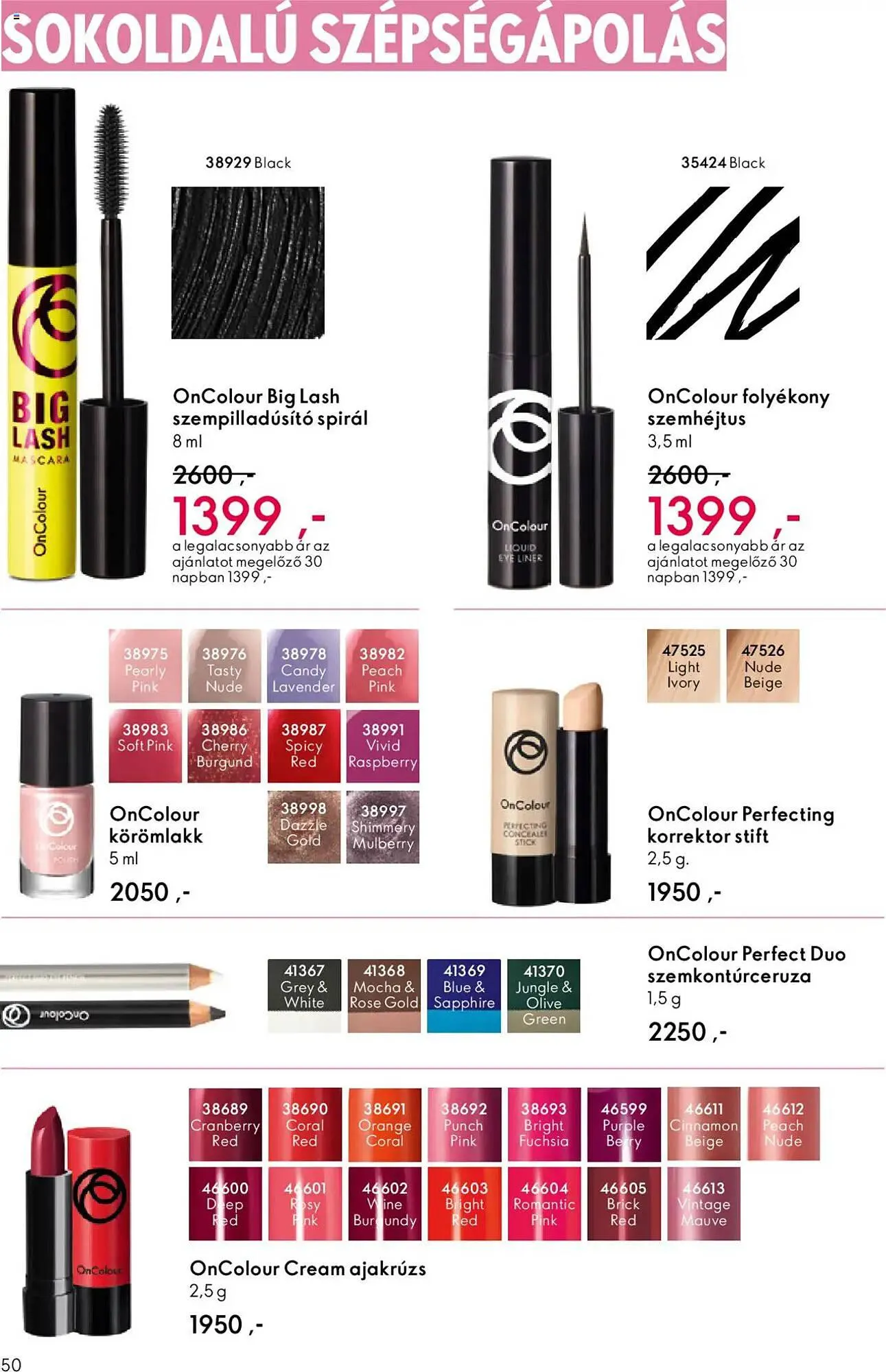 Katalógus Oriflame katalógus október 1.-tól október 21.-ig 2025. - Oldal 50