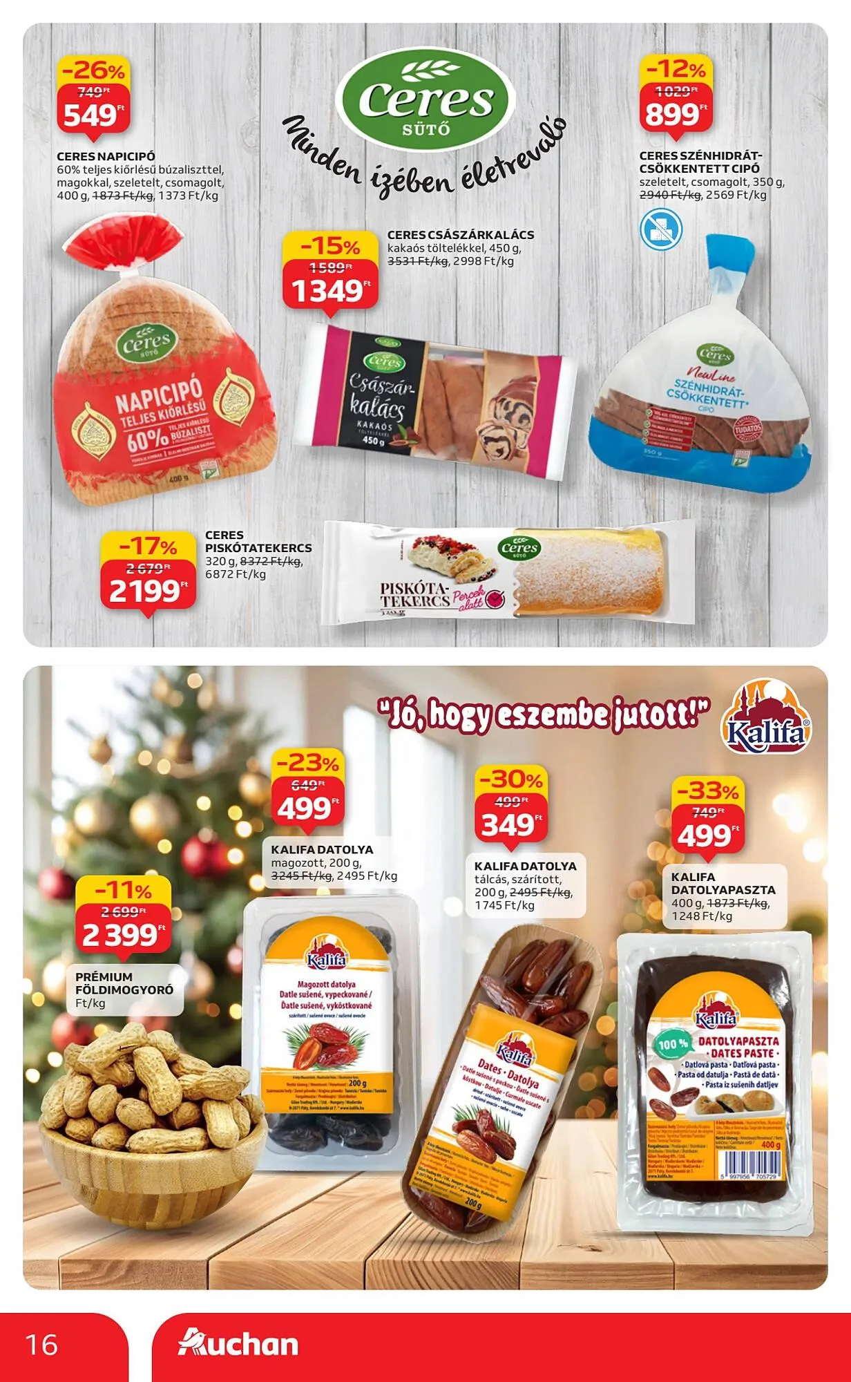 Katalógus Auchan akciós újság december 4.-tól december 10.-ig 2025. - Oldal 16