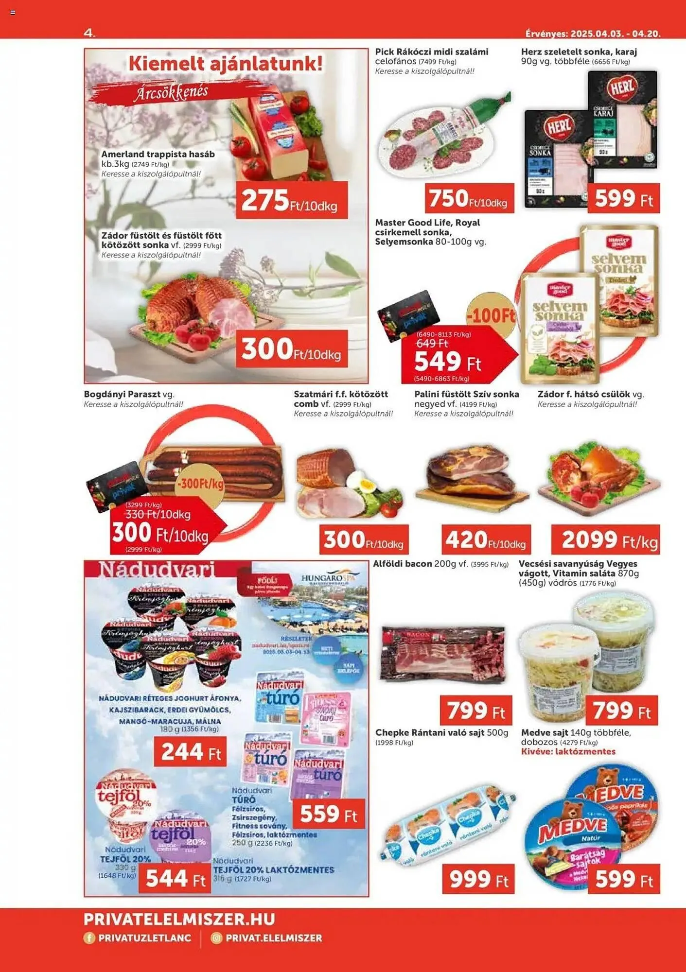 Katalógus PRIVÁT akciós újság április 3.-tól április 20.-ig 2025. - Oldal 4