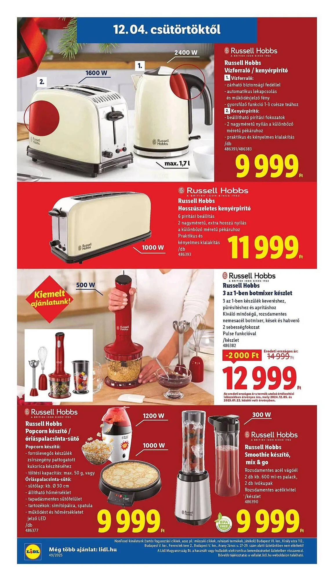 Katalógus Lidl akciós újság december 4.-tól december 28.-ig 2025. - Oldal 16