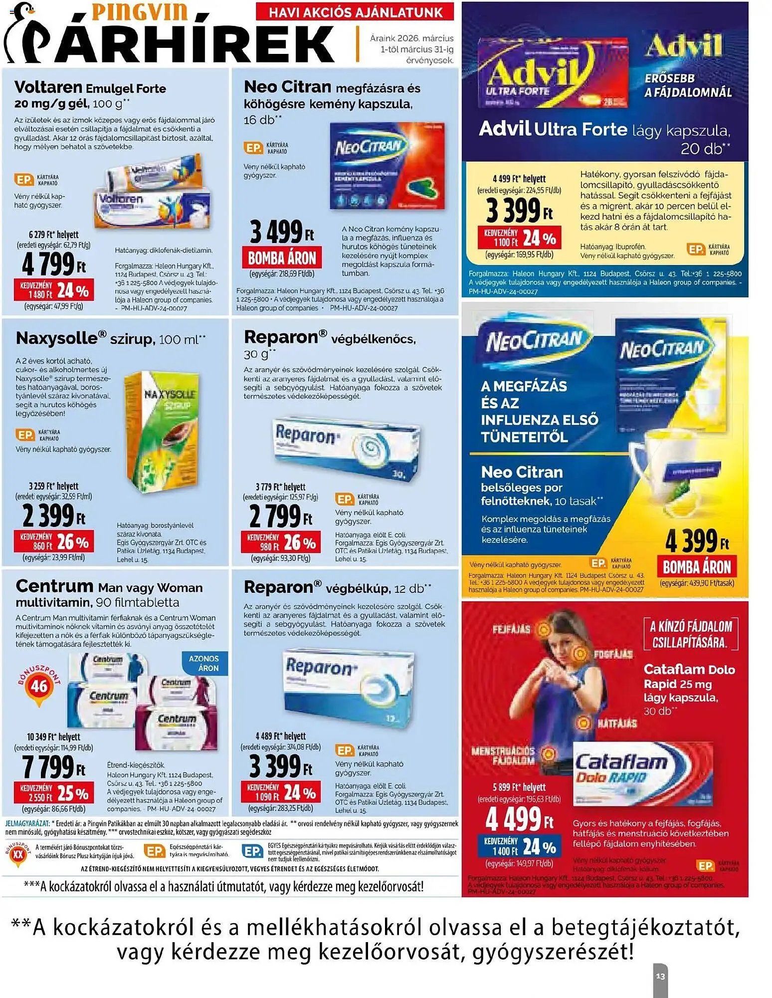 Katalógus Pingvin Patika akciós újság március 1.-tól március 31.-ig 2026. - Oldal 13