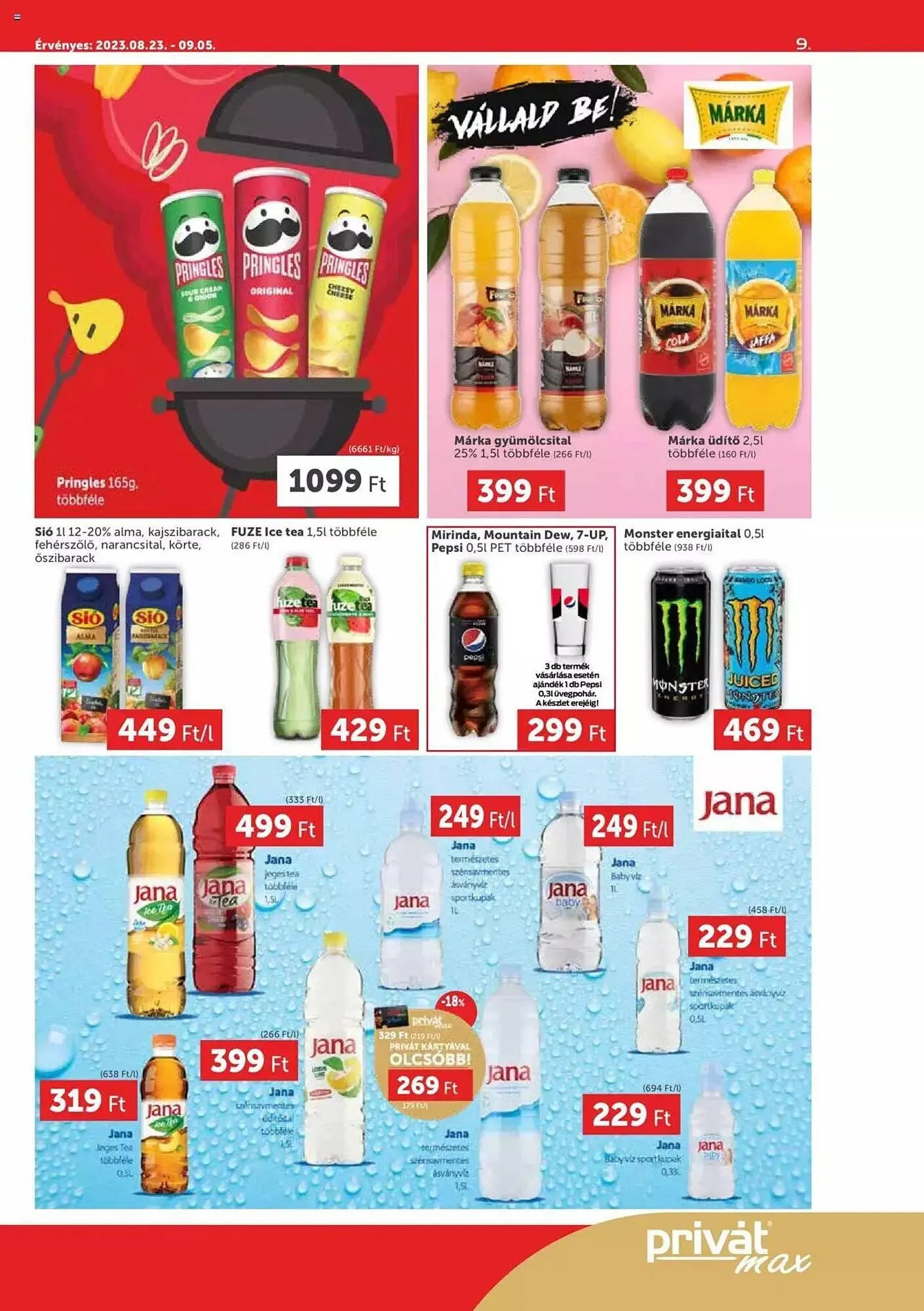 Katalógus PRIVÁT akciós újság augusztus 23.-tól szeptember 5.-ig 2023. - Oldal 9