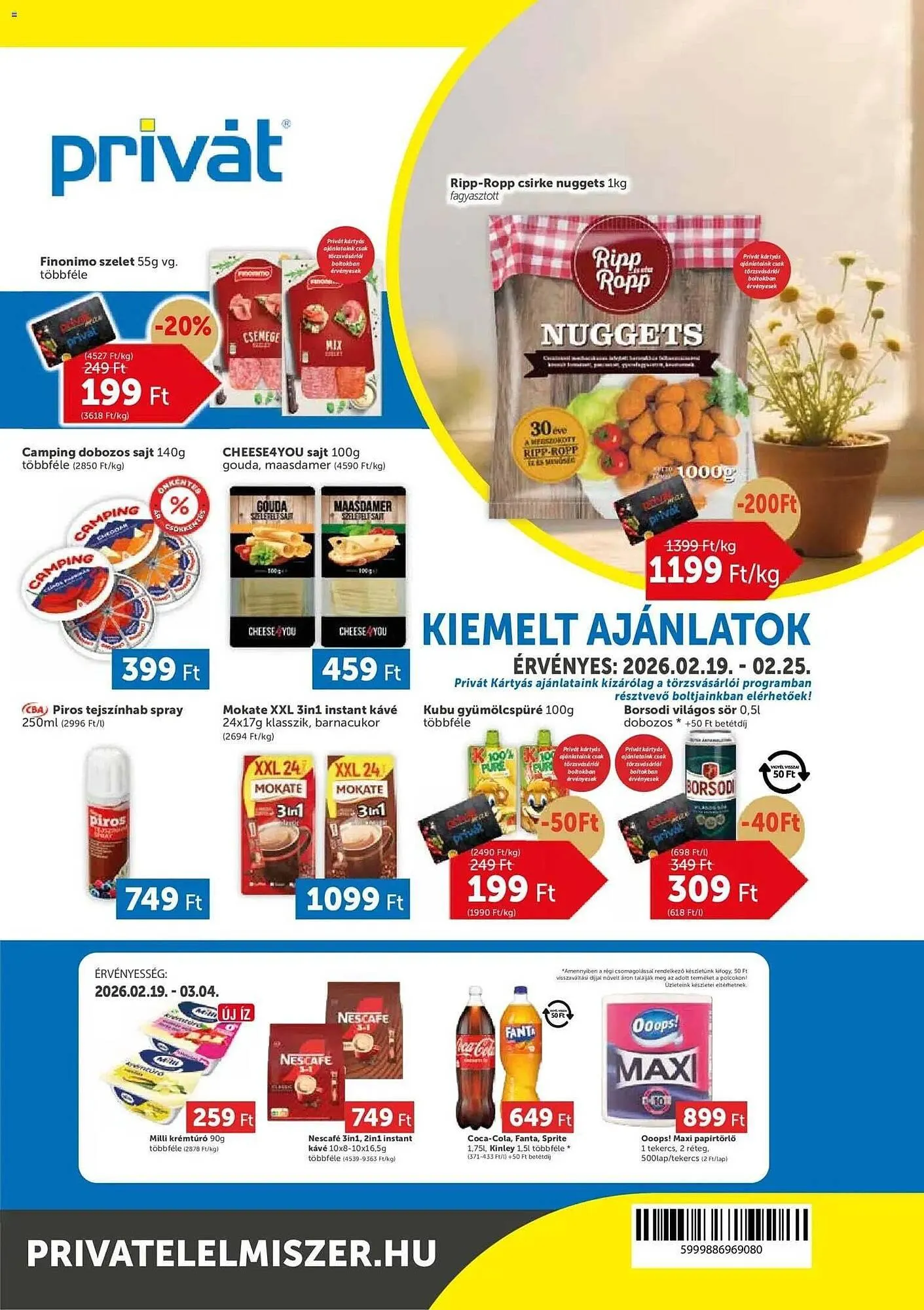 Katalógus PRIVÁT akciós újság február 19.-tól február 25.-ig 2026. - Oldal 1