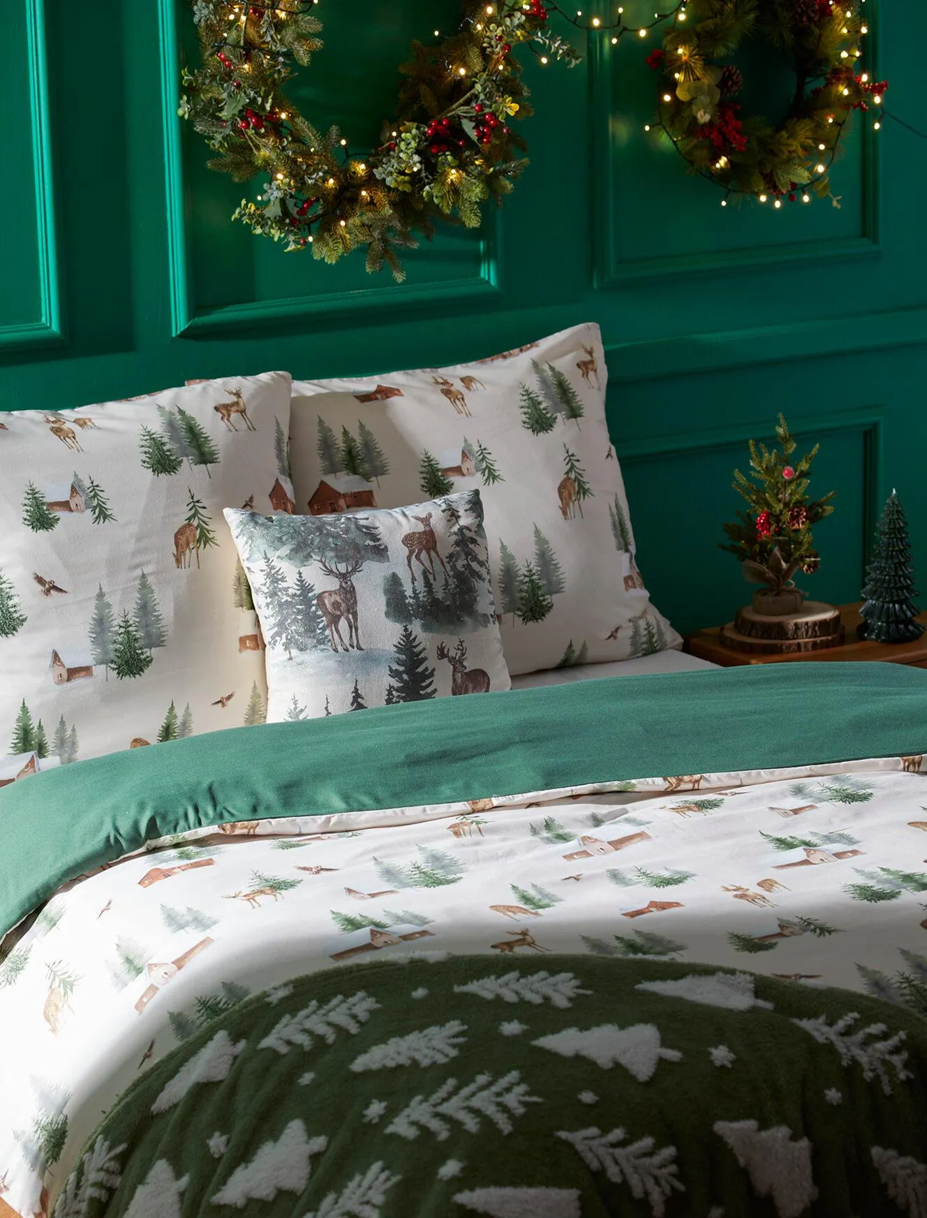 mikroszálas ágynemű szett karácsonyi mintával