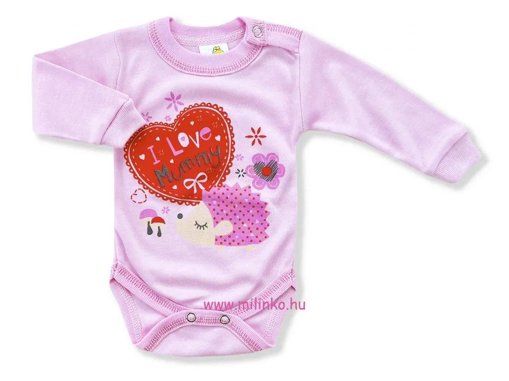 Baba body- I LOVE MUMMY, rózsaszín