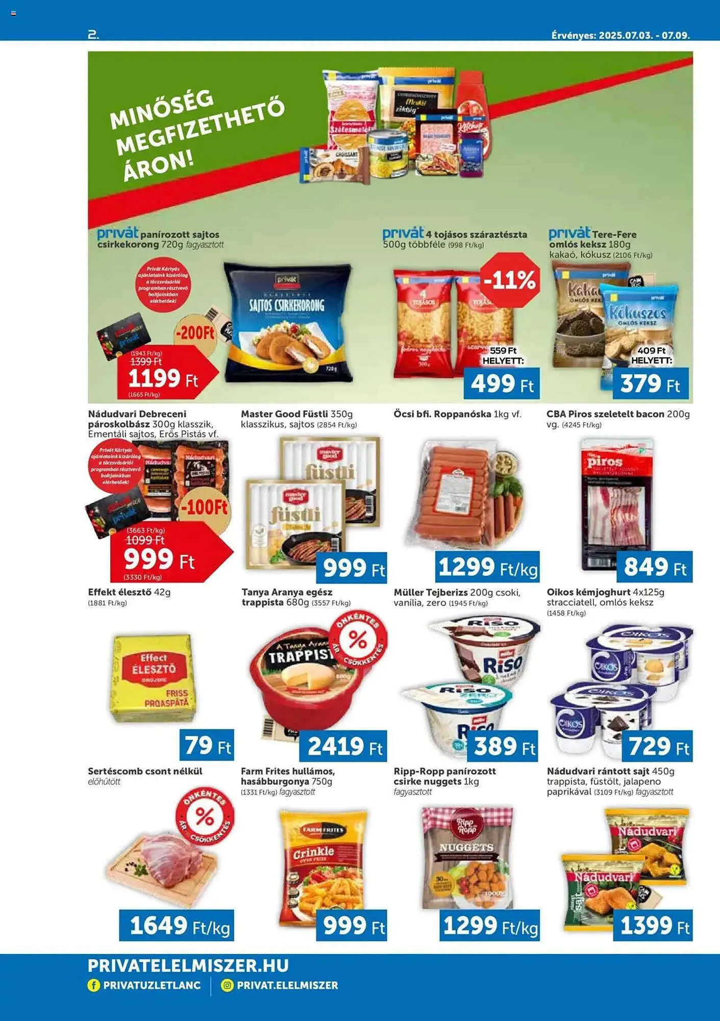 Katalógus PRIVÁT akciós újság július 3.-tól szeptember 7.-ig 2025. - Oldal 2