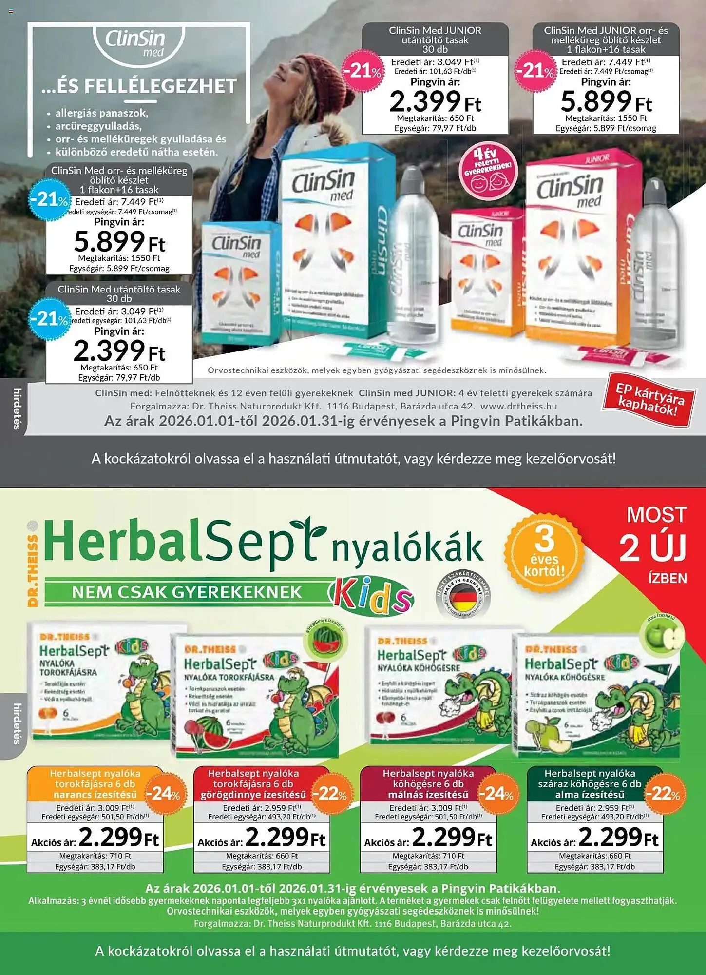 Katalógus Pingvin Patika akciós újság január 1.-tól január 31.-ig 2026. - Oldal 21