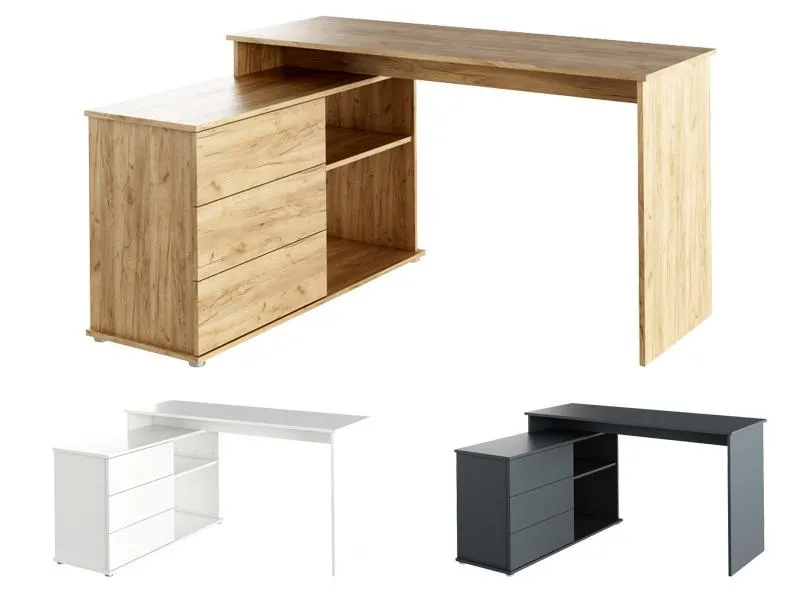 TEM-Terino fiókos sarok íróasztal