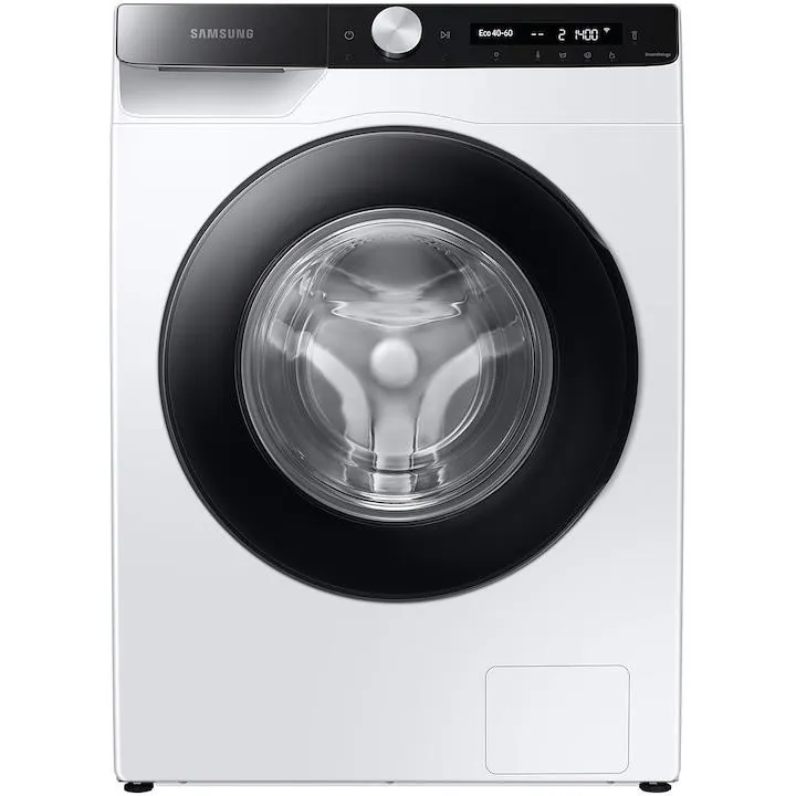 Samsung WW80T504DAEAS7, Mosógép, 8 kg, 1400 ford., A energiaosztály, AI Control, Steam, Eco Bubble, Drum Clean, Digitális inverteres motor, Wifi, AI Energy, Smart Control, Fehér