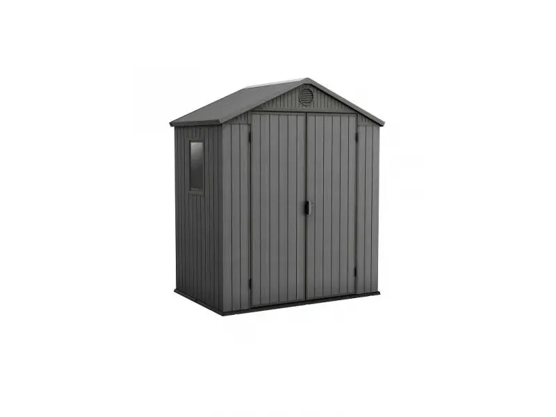 KETER DARWIN 6x4 - műanyag kerti ház (190x122x221cm, szürke)