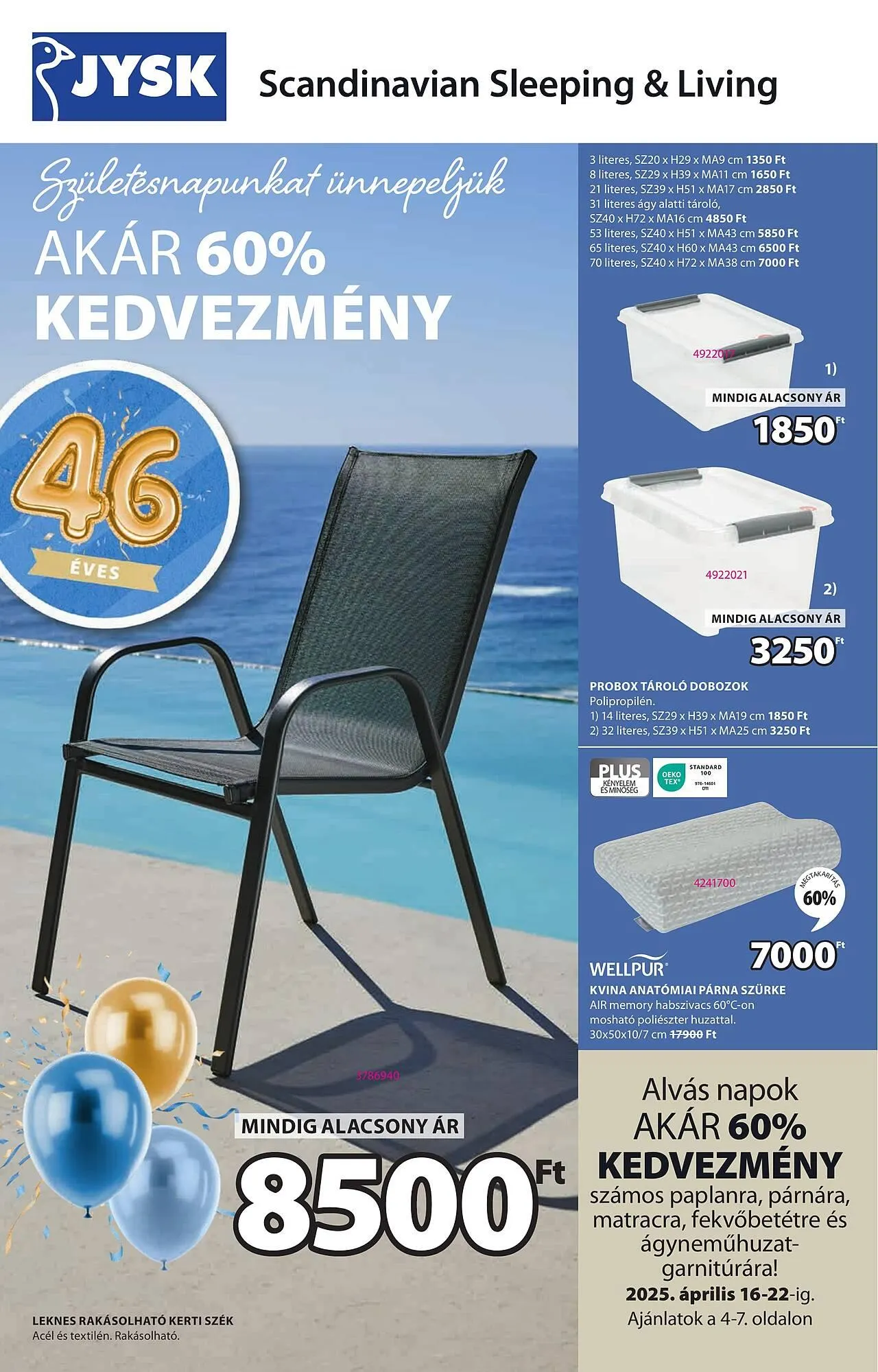 Katalógus JYSK akciós újság április 16.-tól május 18.-ig 2025. - Oldal 1