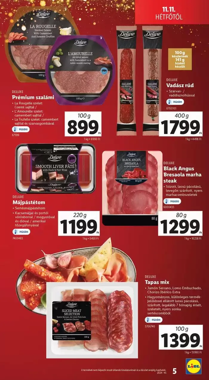 Katalógus Ünnepi Deluxe-katalógus november 11.-tól december 31.-ig 2024. - Oldal 5