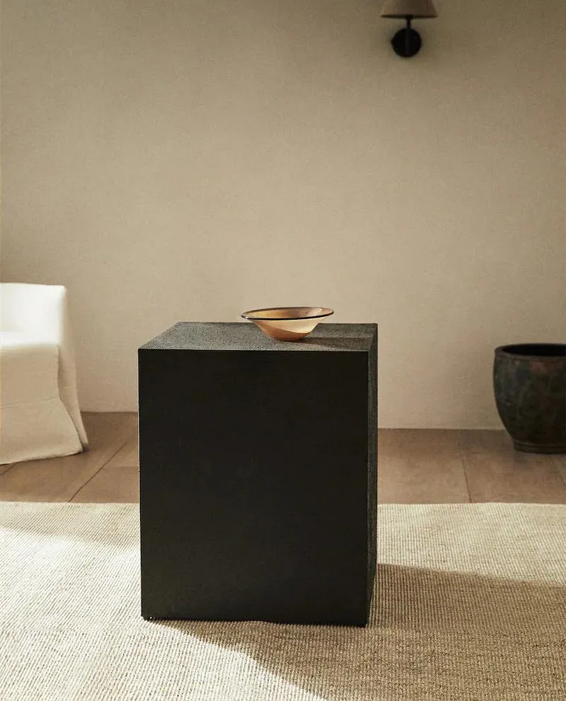 LARGE METALLIC SIDE TABLE