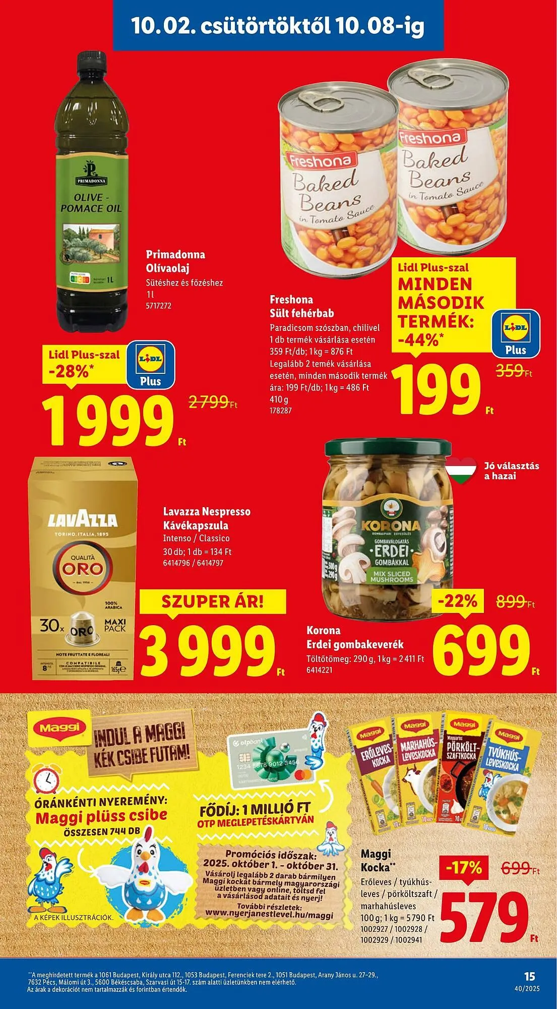 Katalógus Lidl akciós újság október 2.-tól október 8.-ig 2025. - Oldal 15