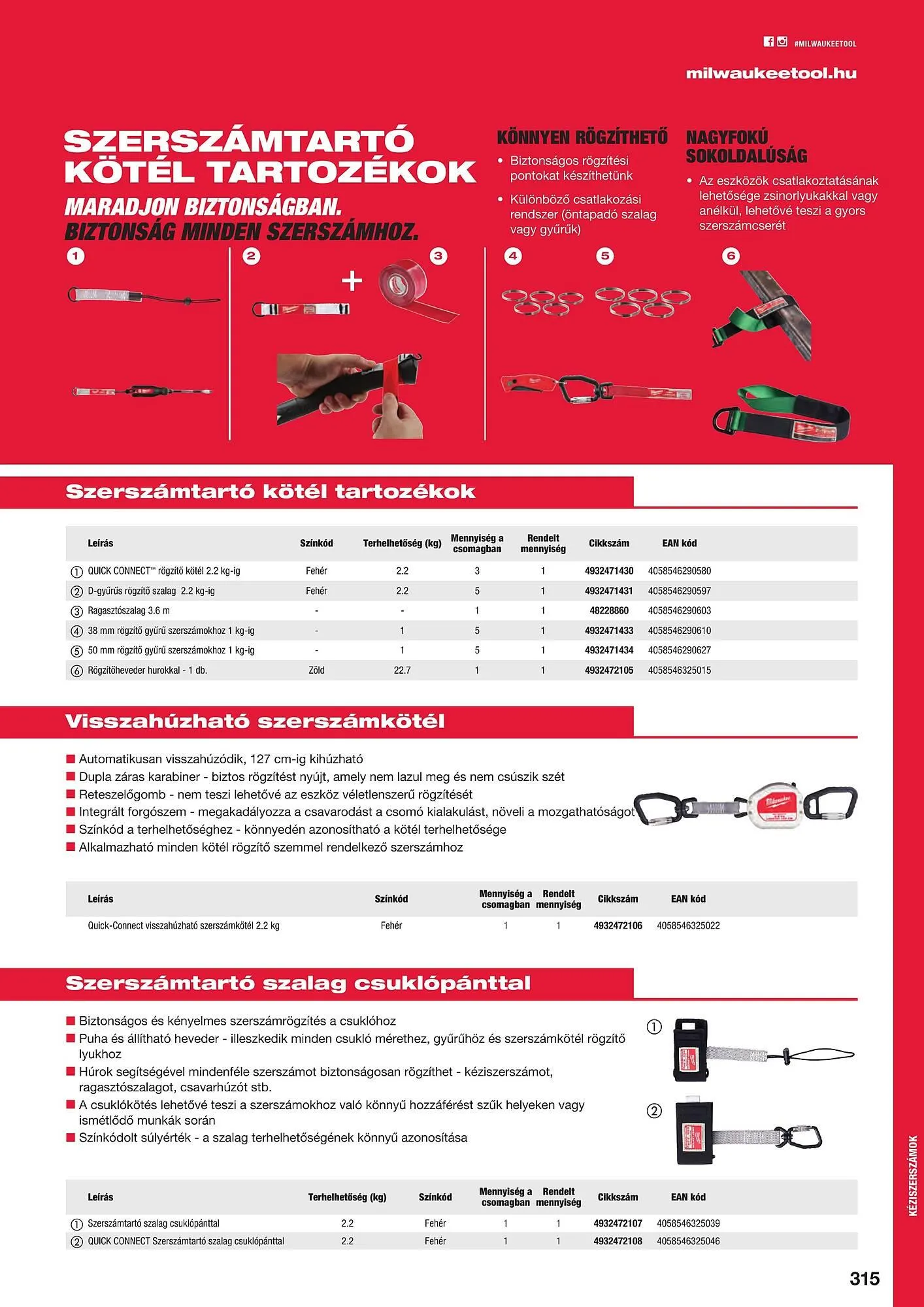 Katalógus Milwaukeetool akciós újság augusztus 14.-tól december 31.-ig 2024. - Oldal 315