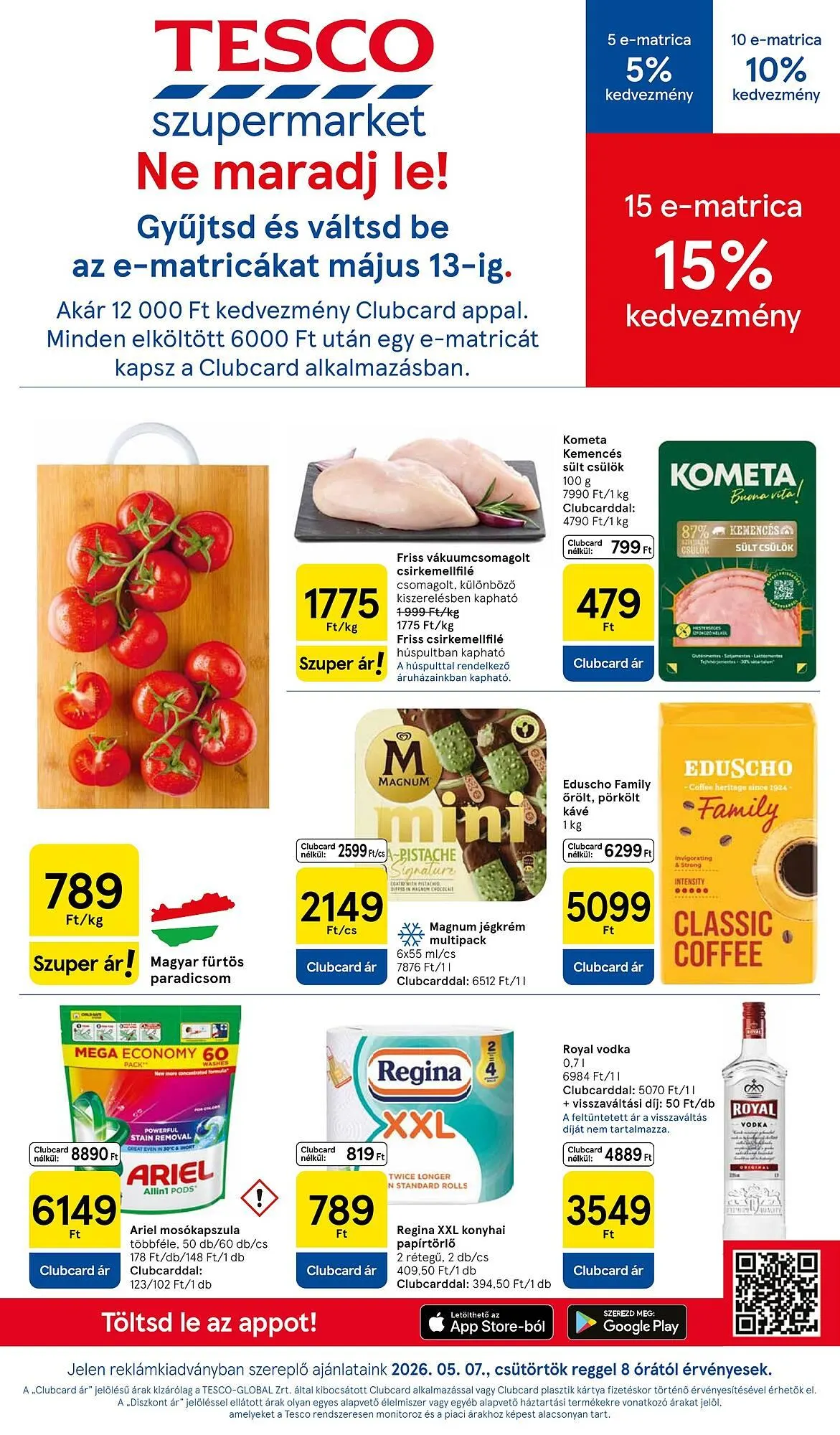 Katalógus Tesco akciós újság május 7.-tól május 13.-ig 2026. - Oldal 1