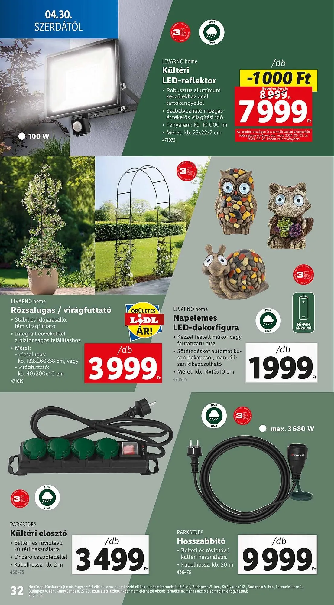 Katalógus Lidl akciós újság április 30.-tól május 4.-ig 2025. - Oldal 32