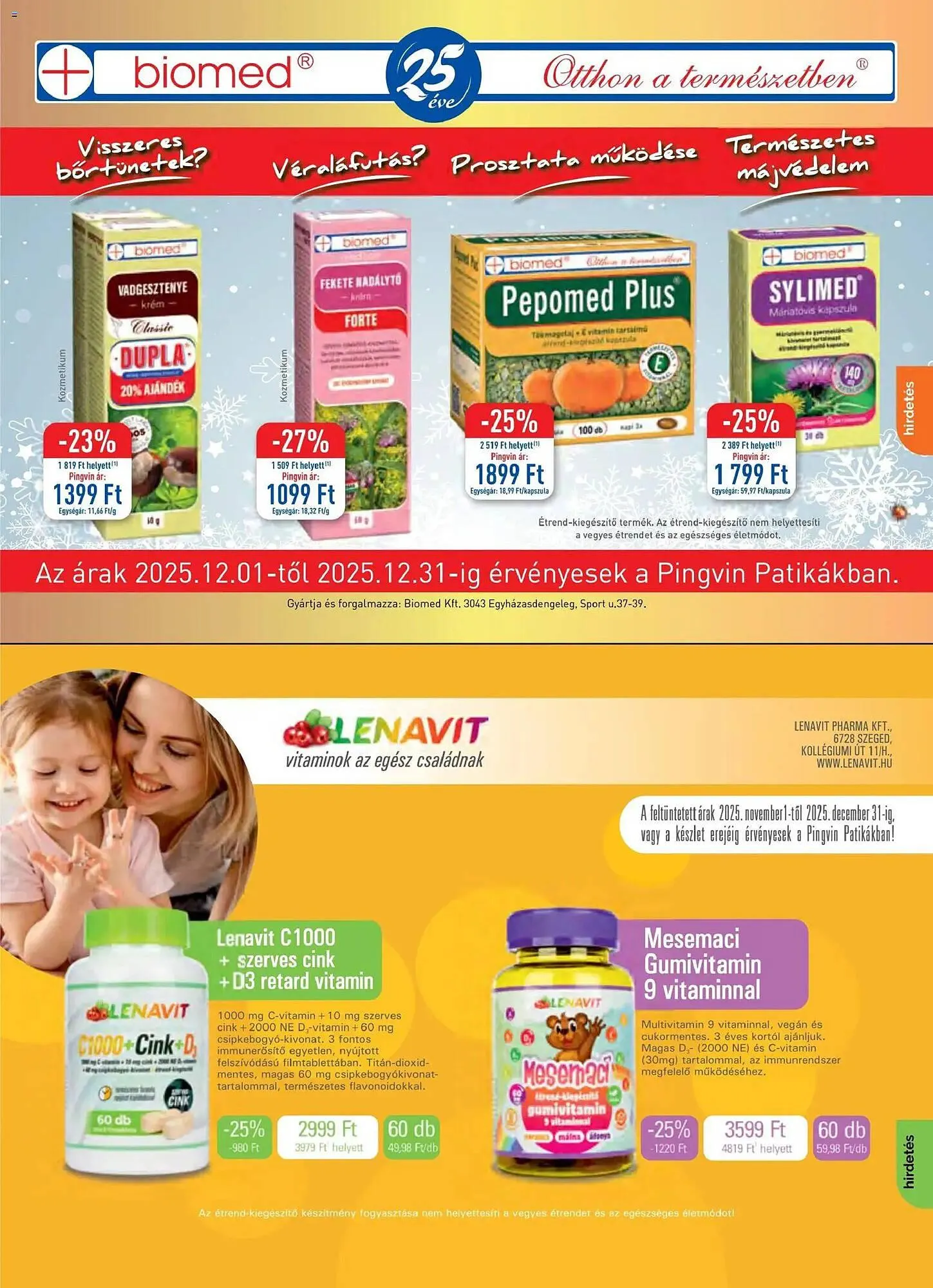 Katalógus Pingvin Patika akciós újság december 1.-tól december 31.-ig 2025. - Oldal 15