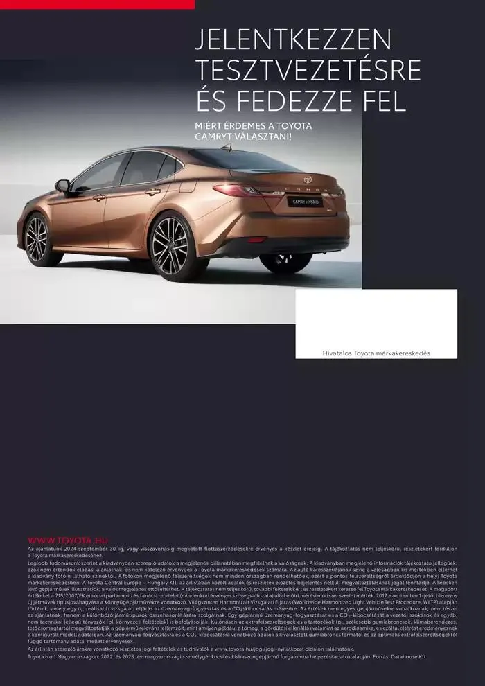 Katalógus Toyota Új Camry Hybrid október 2.-tól október 2.-ig 2025. - Oldal 10