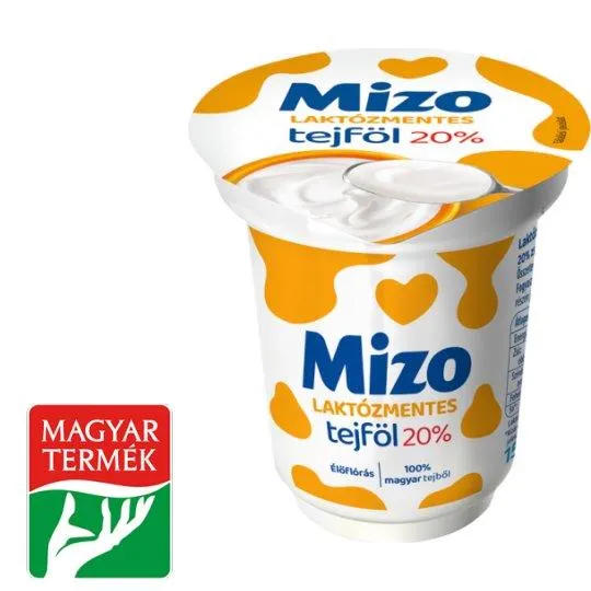 Mizo laktózmentes tejföl 20% 150 g