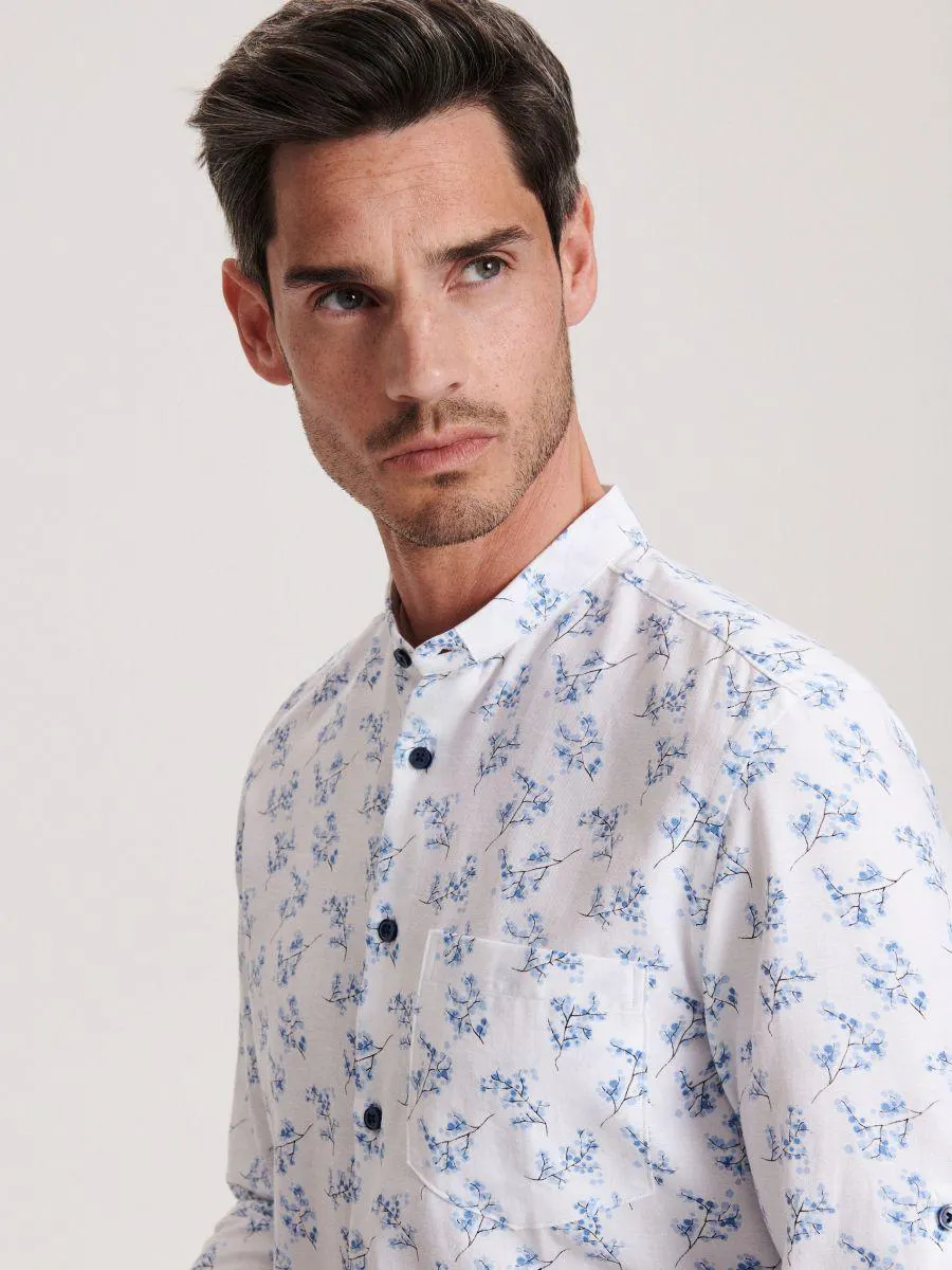 Regular fit ing lenkeverékből