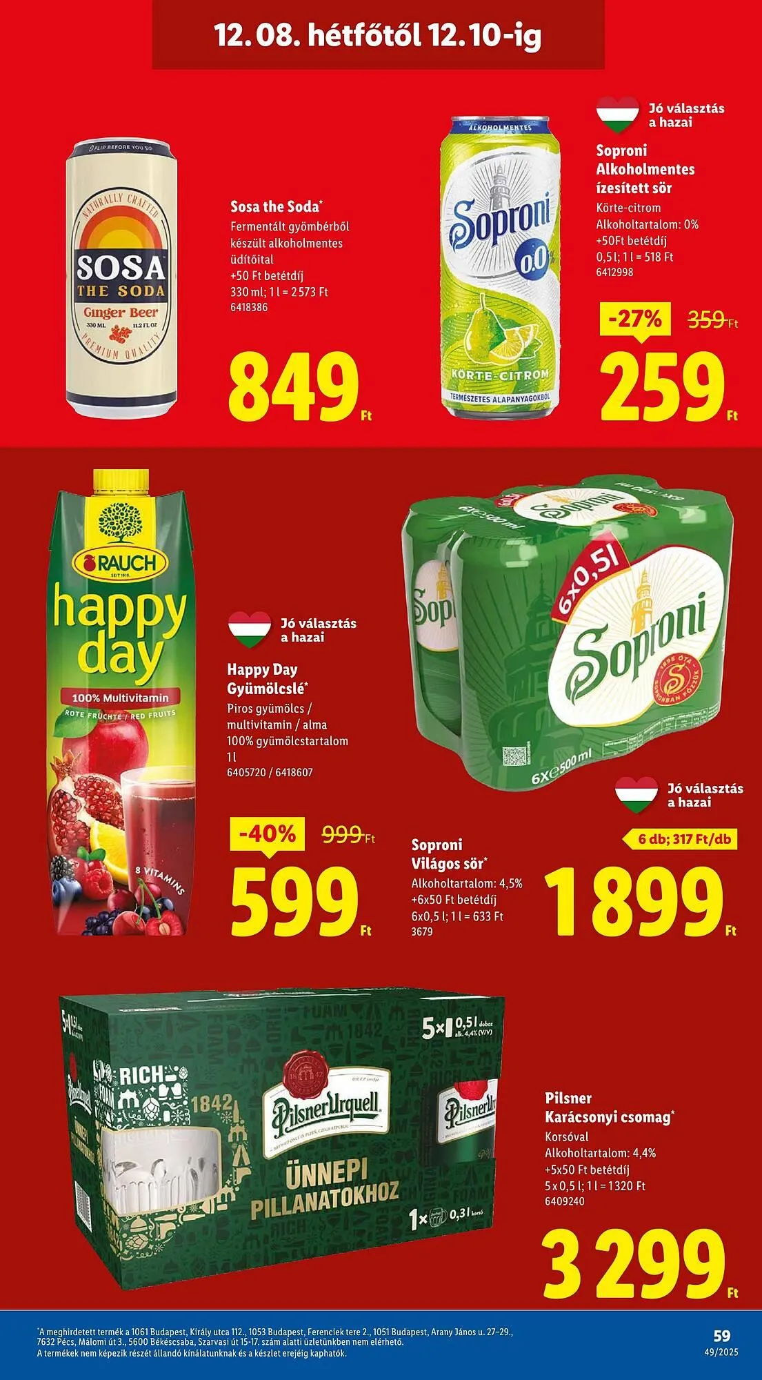 Katalógus Lidl akciós újság december 4.-tól december 10.-ig 2025. - Oldal 59