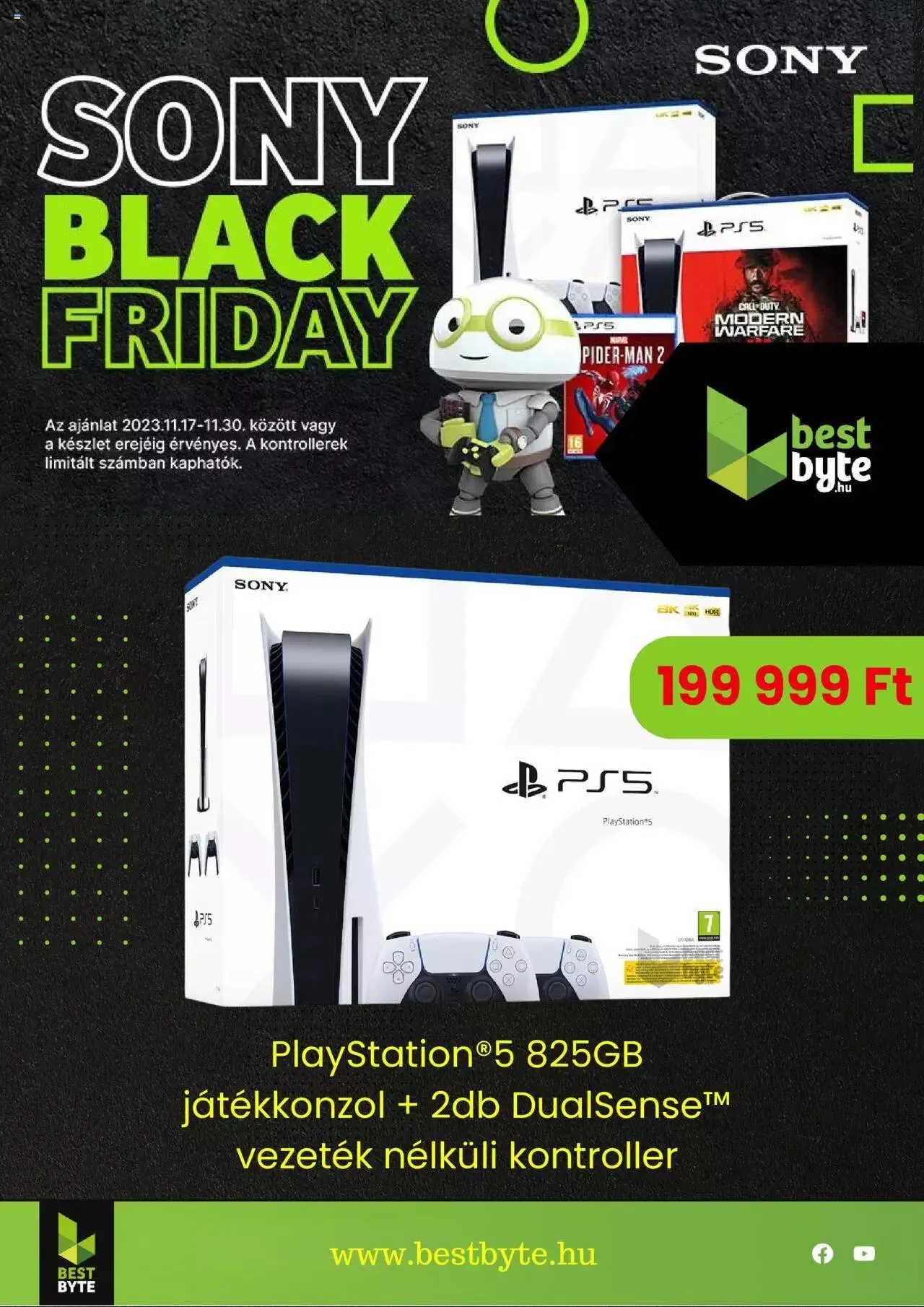 Katalógus Best Byte - Sony Black Friday november 17.-tól november 30.-ig 2023. - Oldal 1