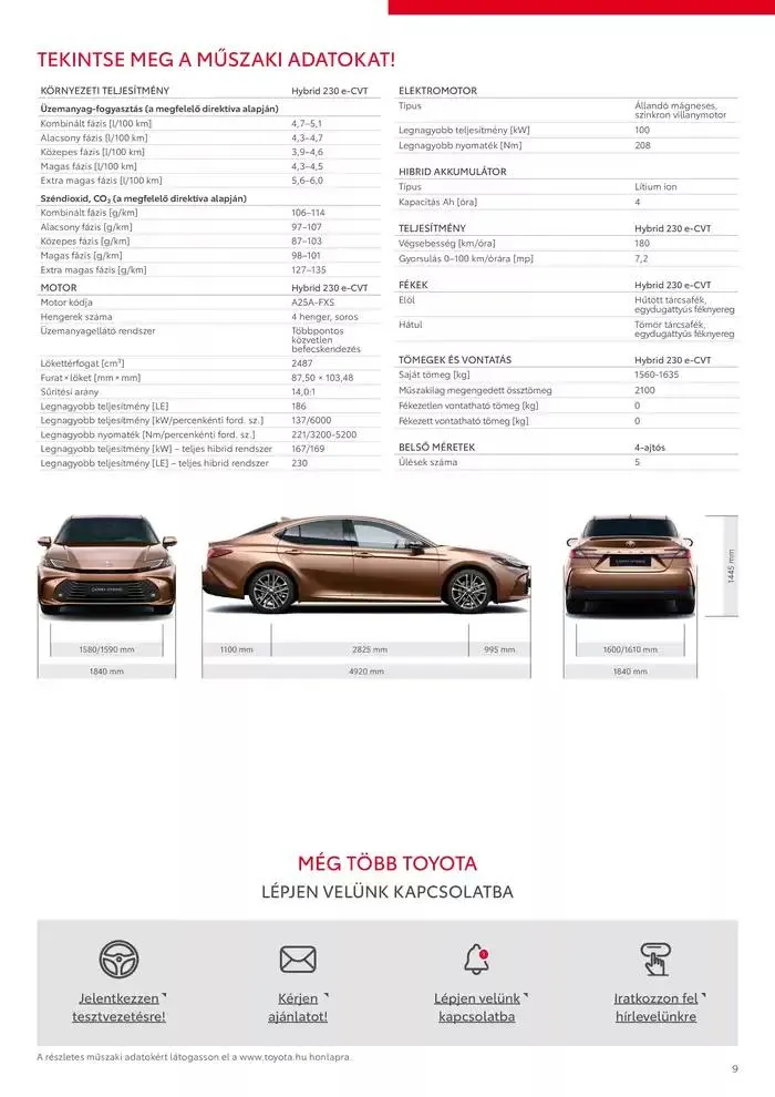 Katalógus Toyota Új Camry Hybrid november 9.-tól november 9.-ig 2025. - Oldal 9
