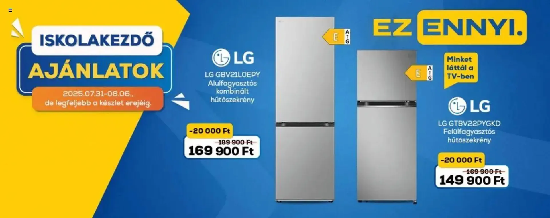 Katalógus Euronics akciós újság július 31.-tól augusztus 6.-ig 2025. - Oldal 1