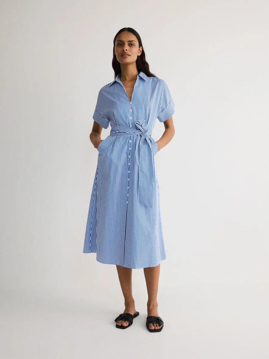 Košilové midi šaty