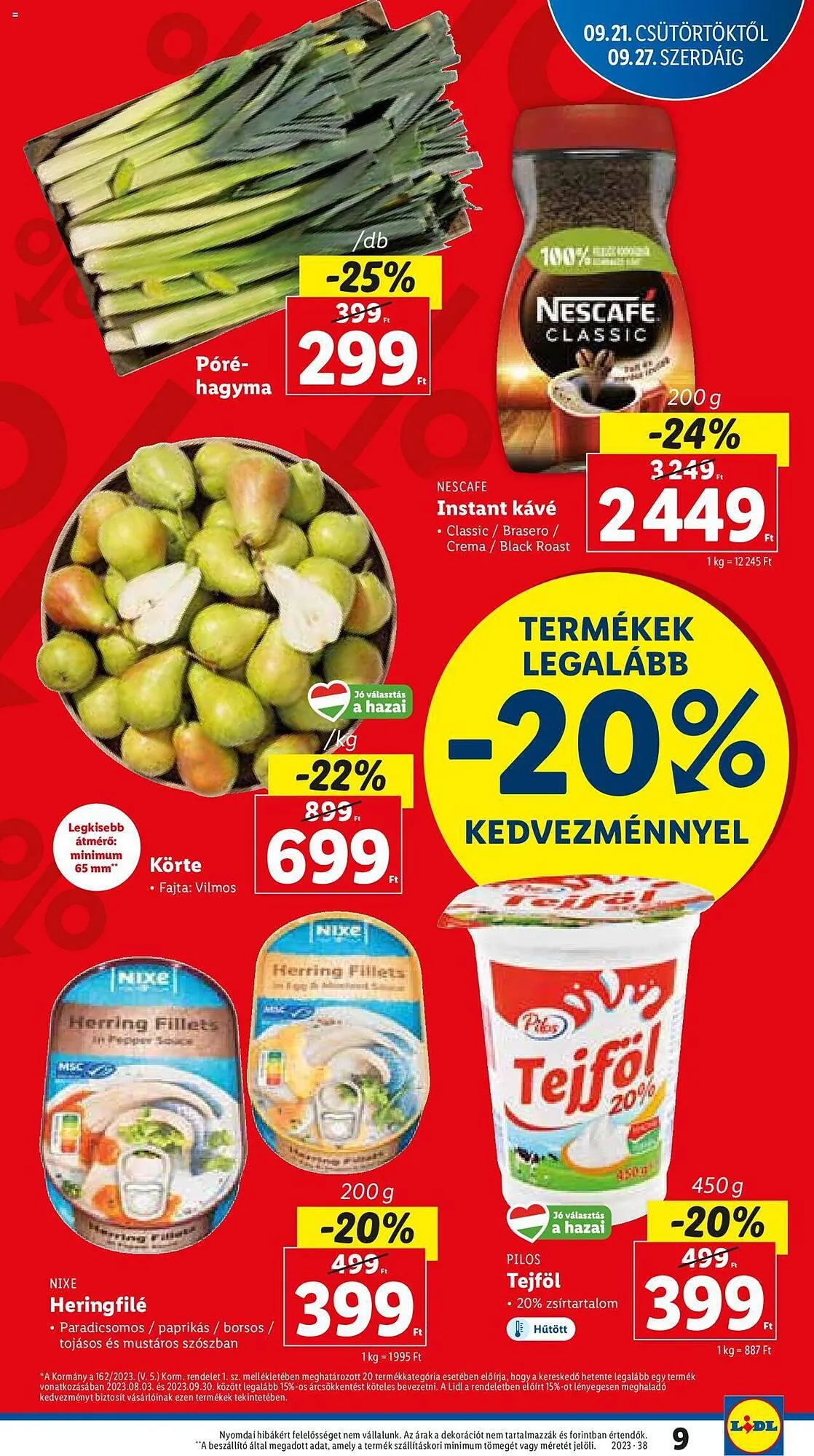 Katalógus Lidl akciós újság szeptember 21.-tól szeptember 27.-ig 2023. - Oldal 9