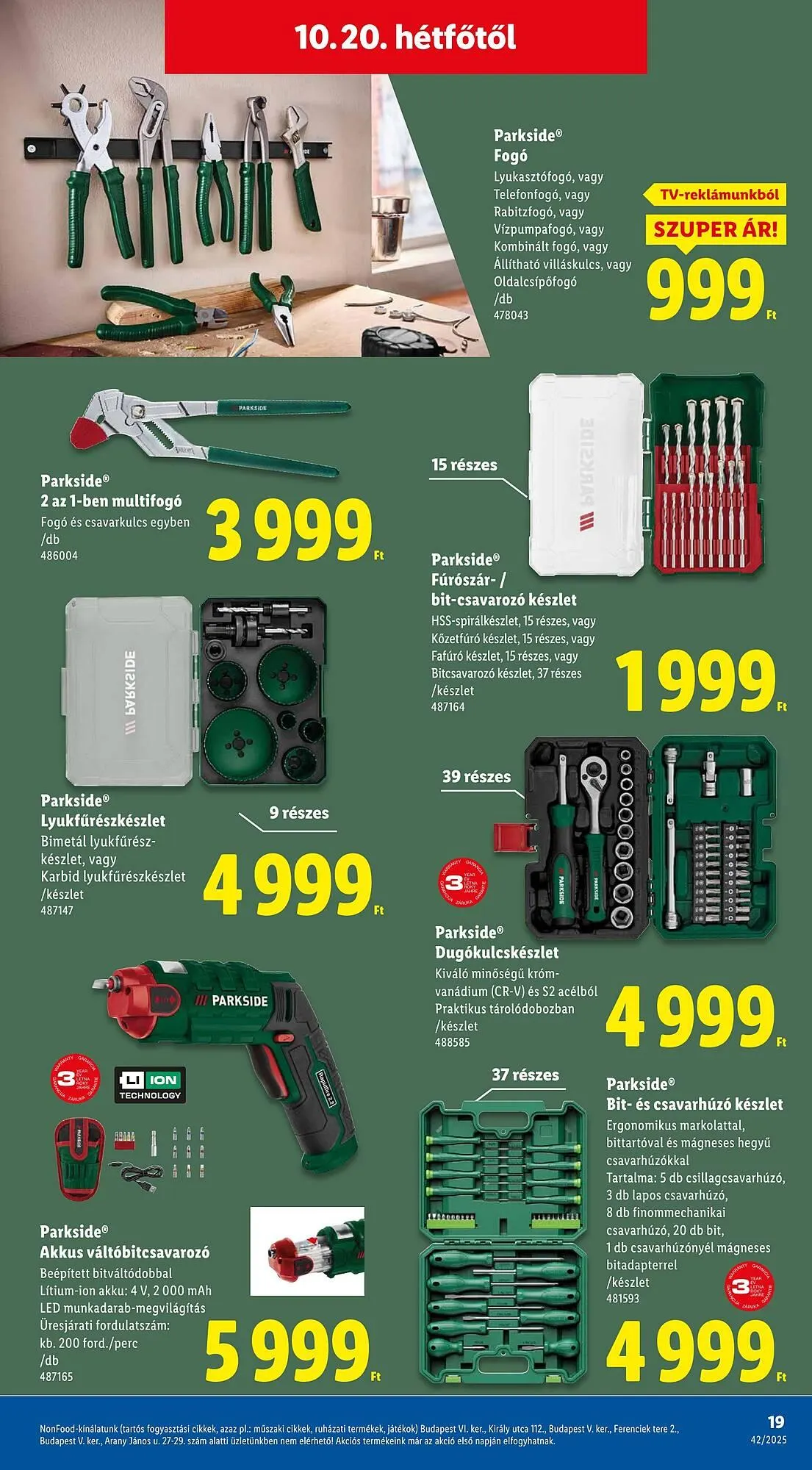 Katalógus Lidl akciós újság október 16.-tól október 21.-ig 2025. - Oldal 19