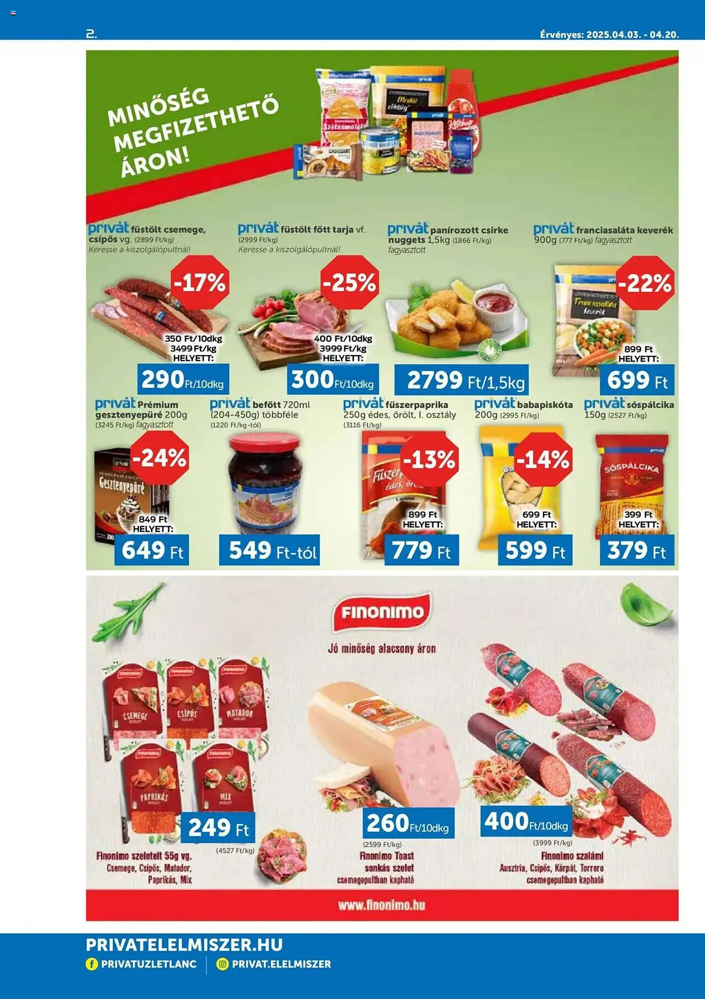 Katalógus PRIVÁT akciós újság április 3.-tól április 20.-ig 2025. - Oldal 2