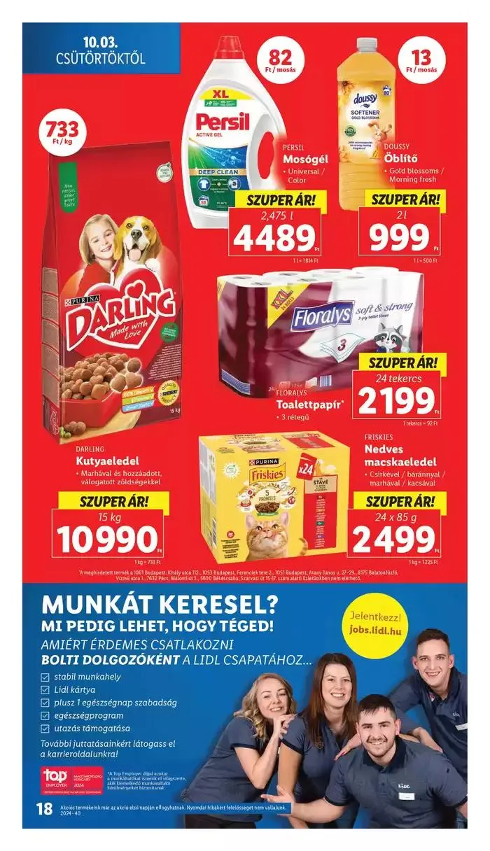 Katalógus Akciós újság – 40. hét október 3.-tól október 9.-ig 2024. - Oldal 18