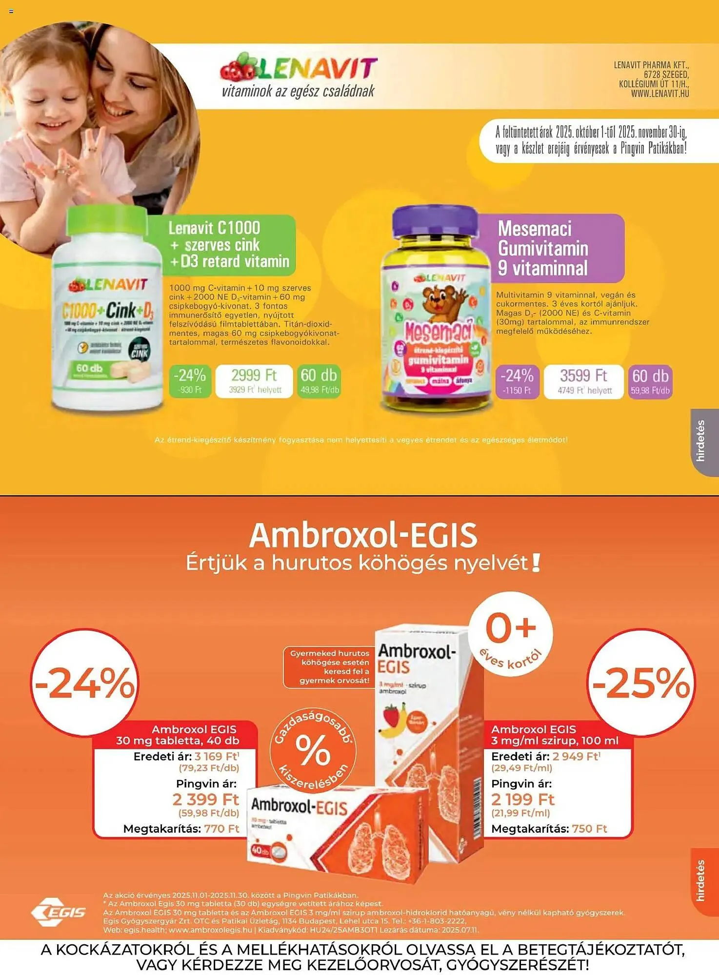 Katalógus Pingvin Patika akciós újság november 1.-tól november 30.-ig 2025. - Oldal 21