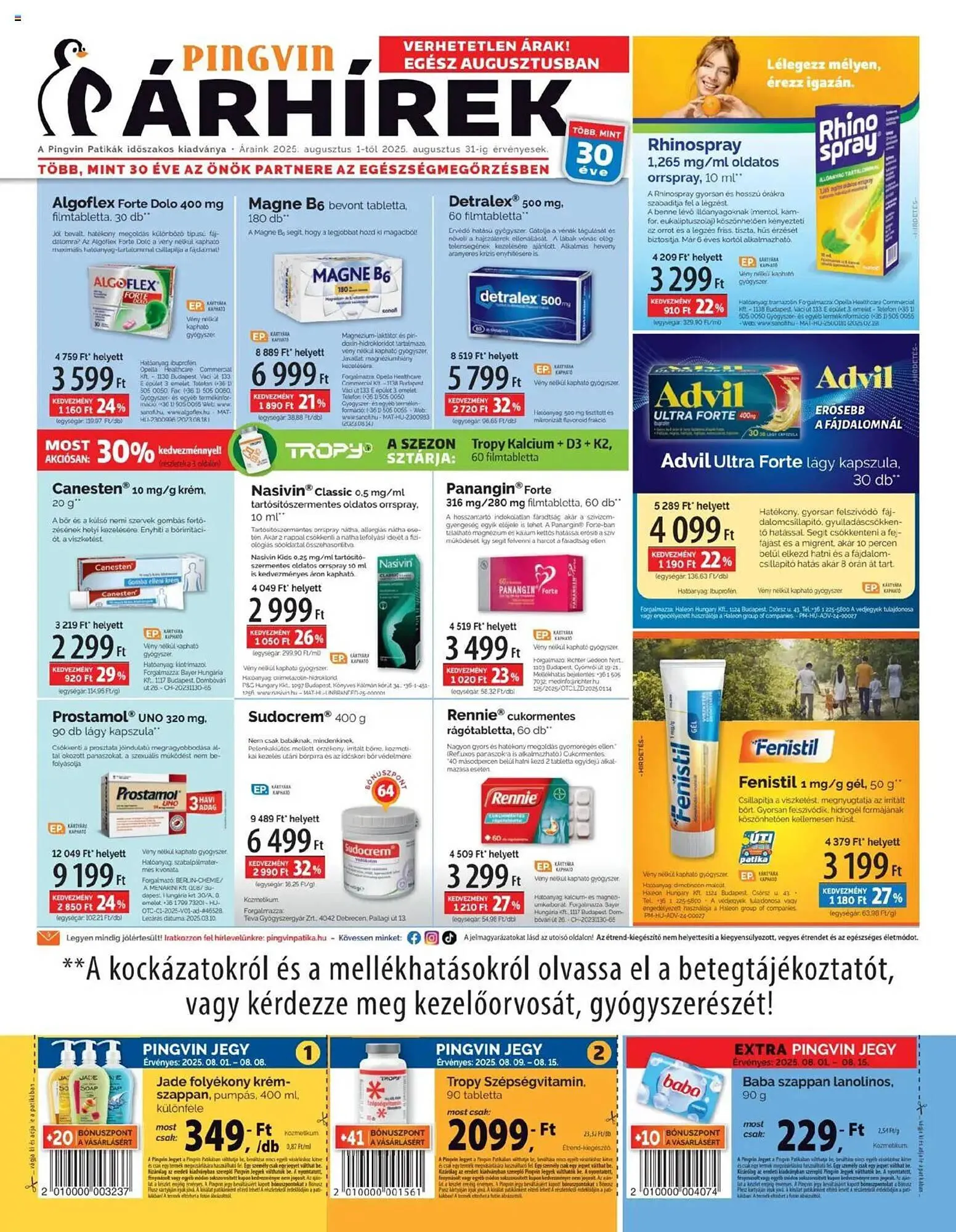 Pingvin Patika akciós újság - 1