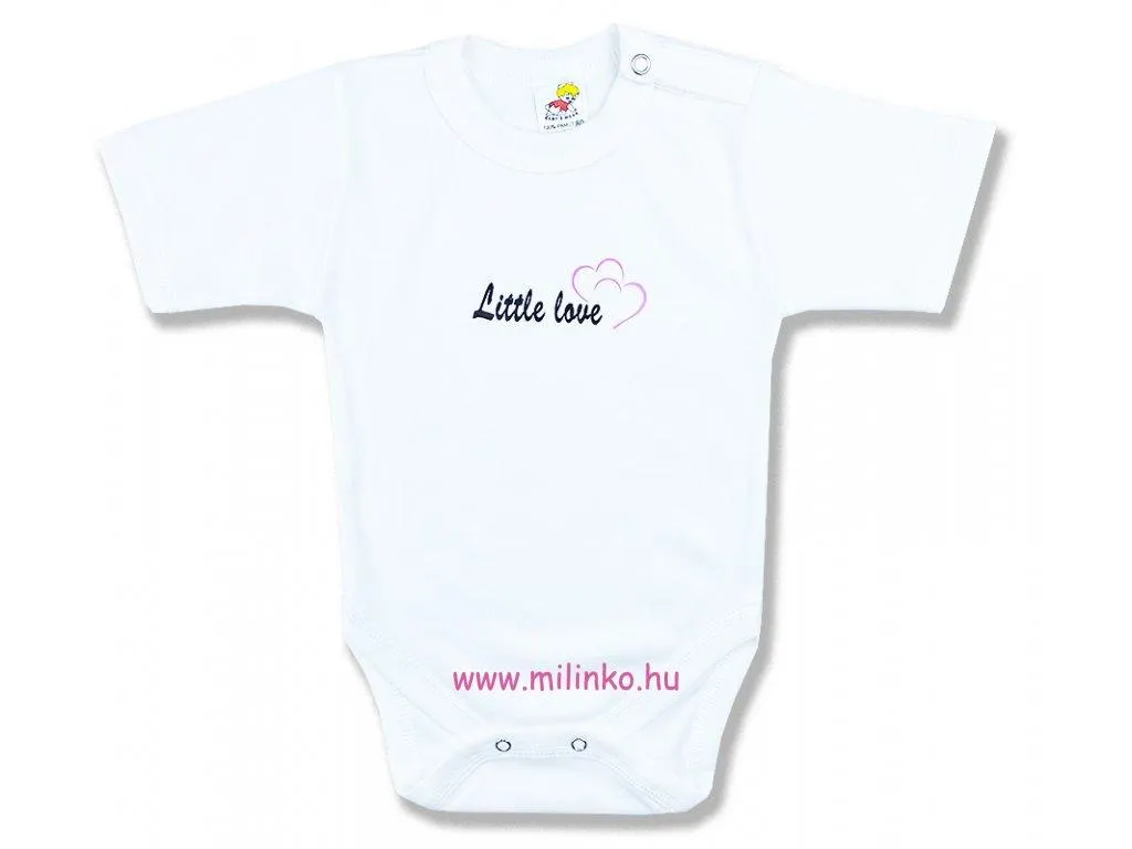 Baba body - Little love, rövid ujjú, rózsaszín