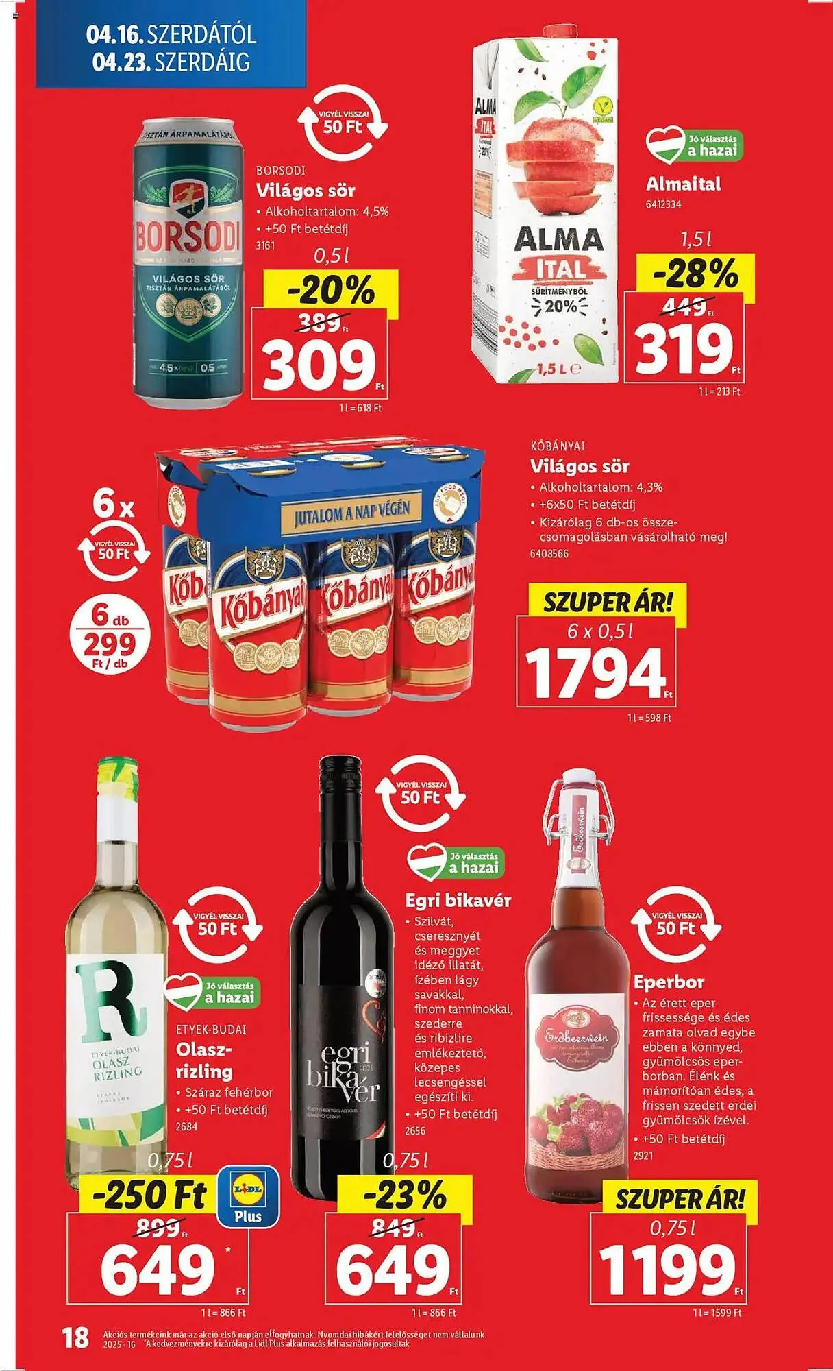 Katalógus Lidl akciós újság április 16.-tól április 22.-ig 2025. - Oldal 18