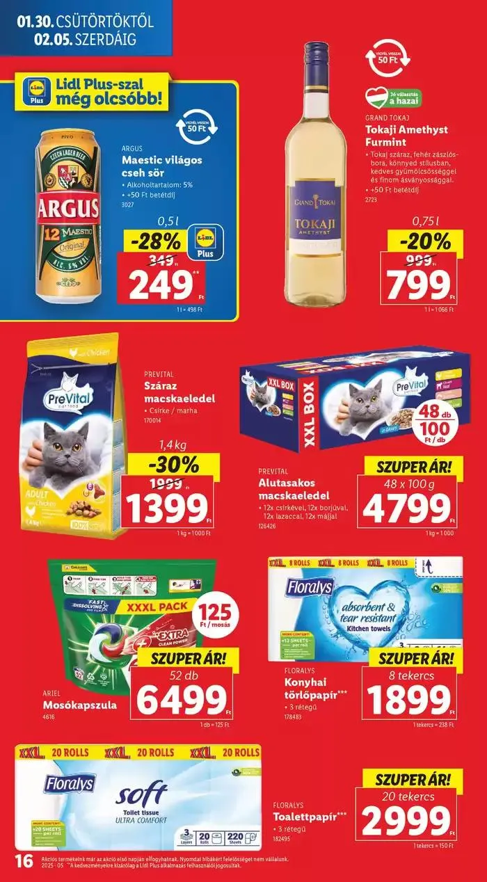 Katalógus Akciós újság – 05. hét január 30.-tól február 5.-ig 2025. - Oldal 16