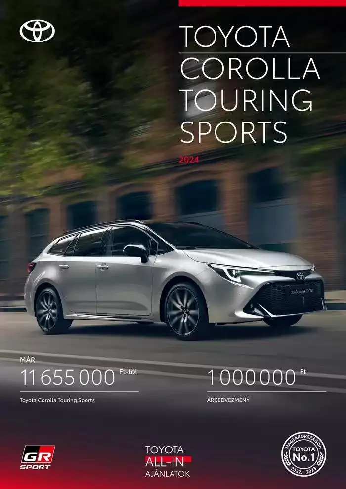 Katalógus Toyota Corolla TS MC23 november 22.-tól november 22.-ig 2025. - Oldal 1
