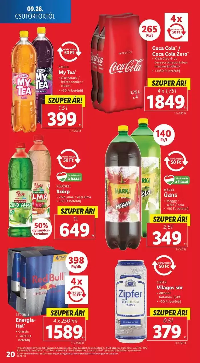 Katalógus Akciós újság – 39. hét szeptember 26.-tól október 2.-ig 2024. - Oldal 20